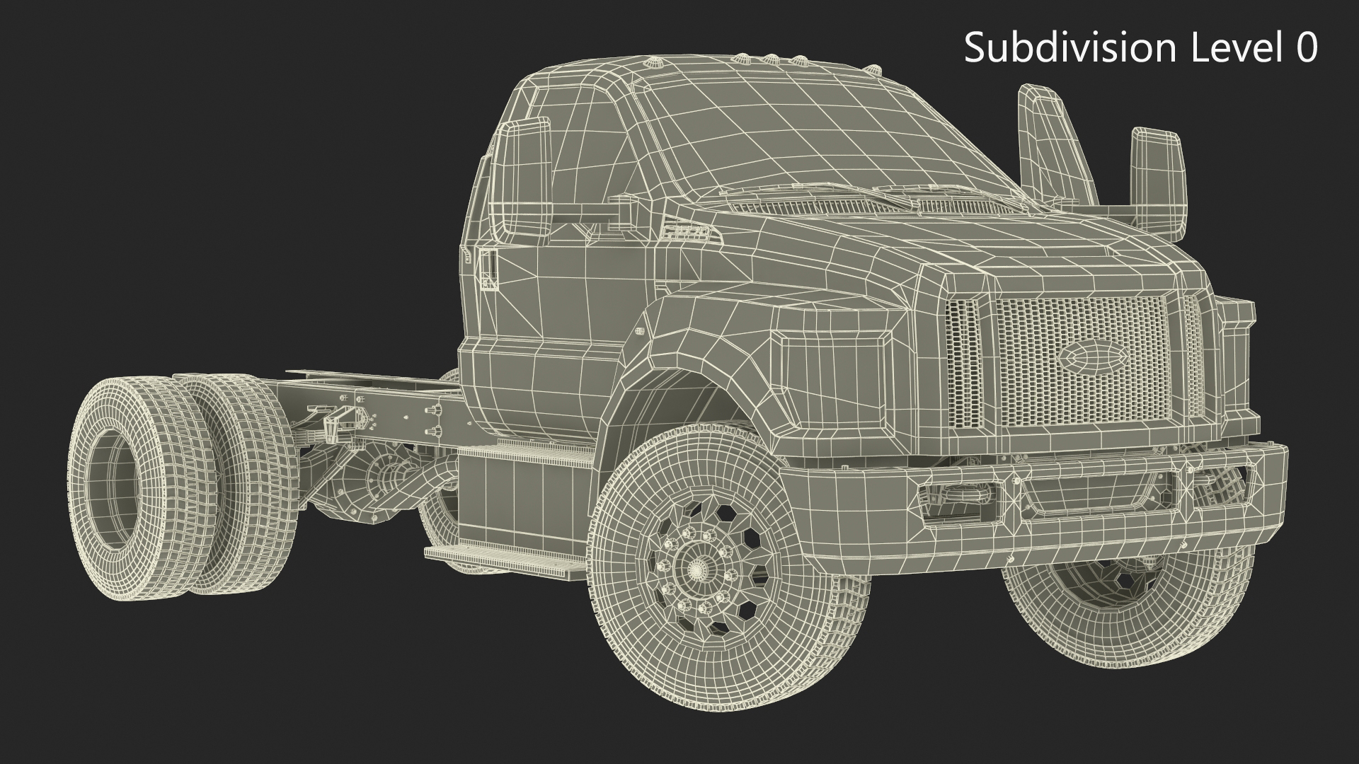 2019 F650 Supertruck Pickup Rigged 3D model