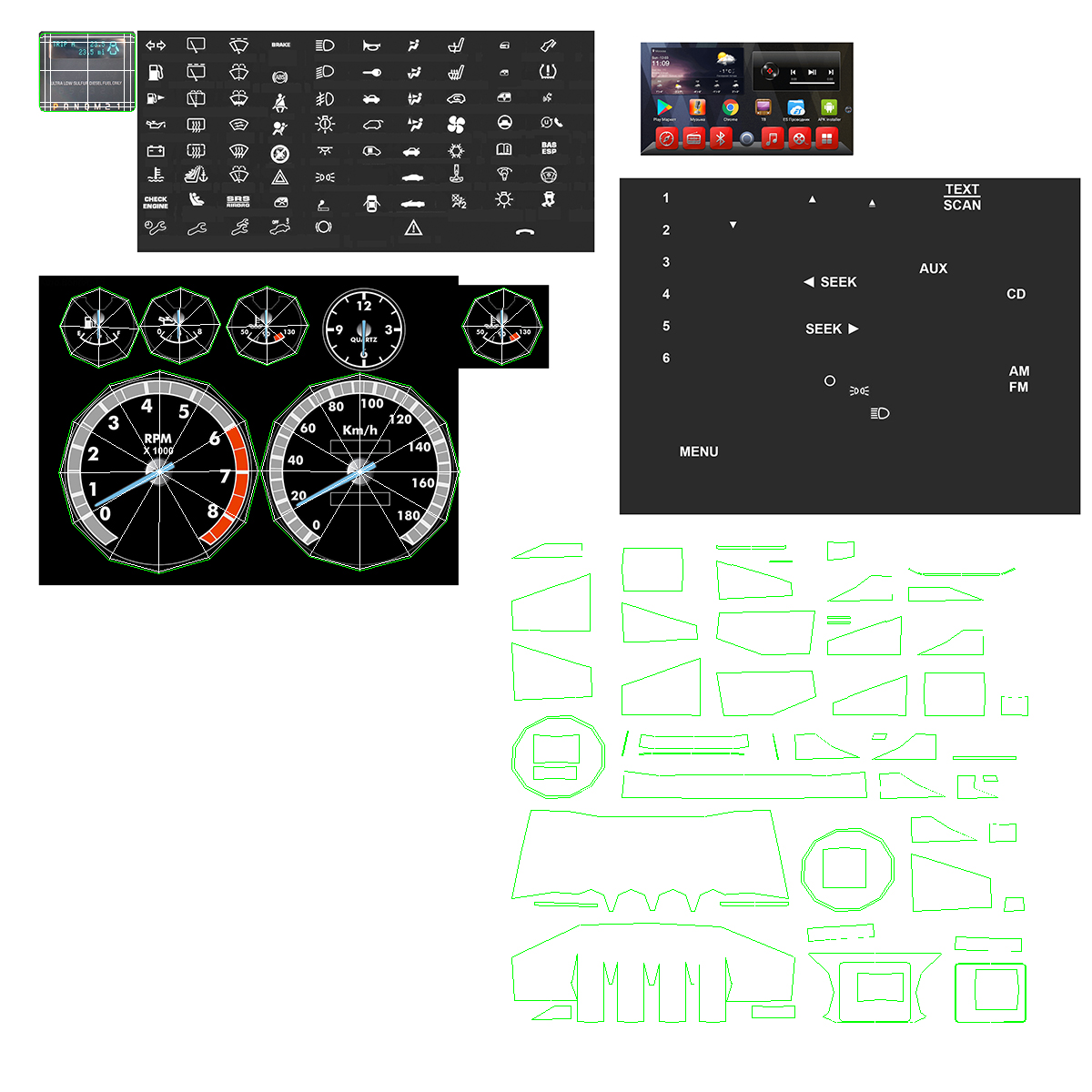 2019 F650 Supertruck Pickup Rigged 3D model