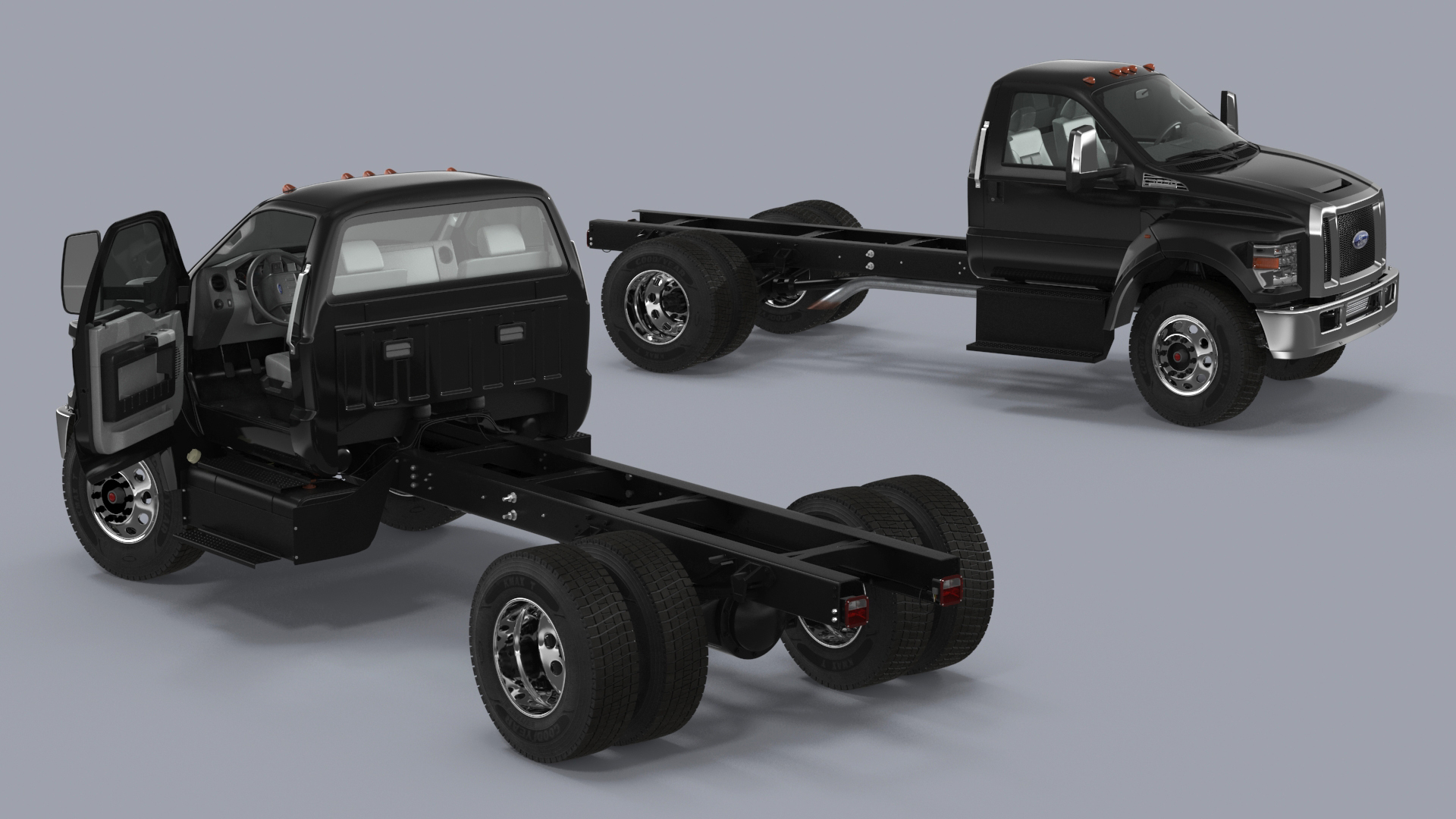 2019 F650 Supertruck Pickup Rigged 3D model