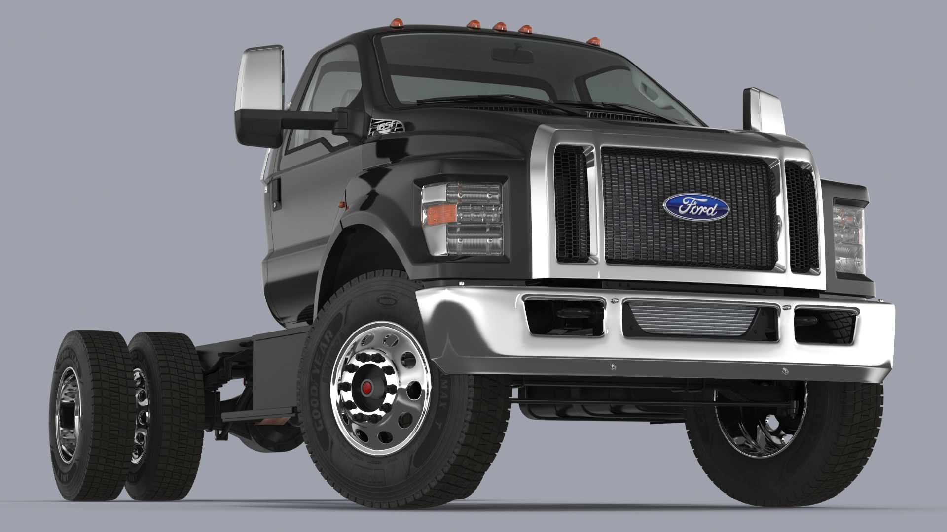 2019 F650 Supertruck Pickup Rigged 3D model