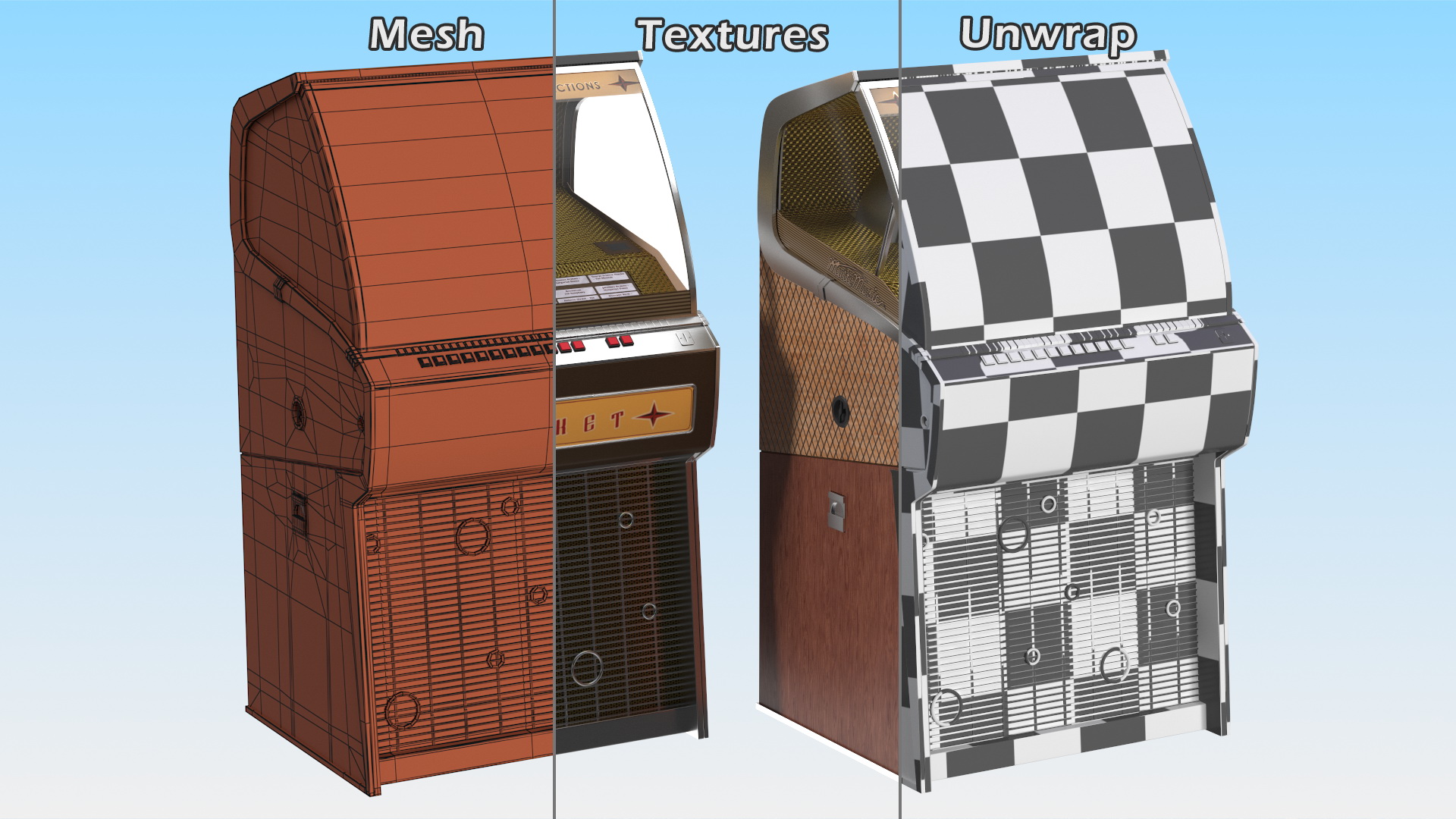 Sound Leisure Vinyl Rocket Jukebox 3D model