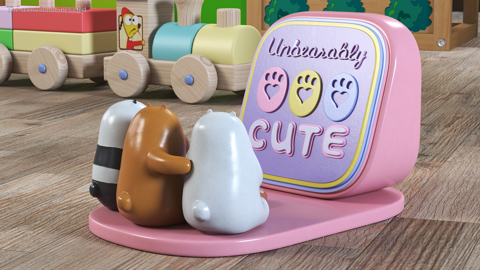 Phone Holder We Bare Bears Unbearably Cute 3D