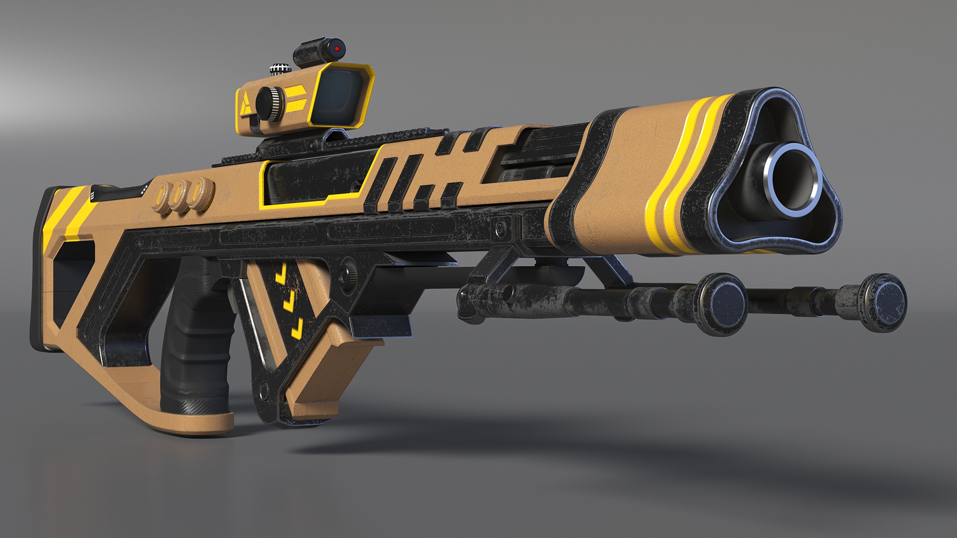 Futuristic Assault Rifle 3D model