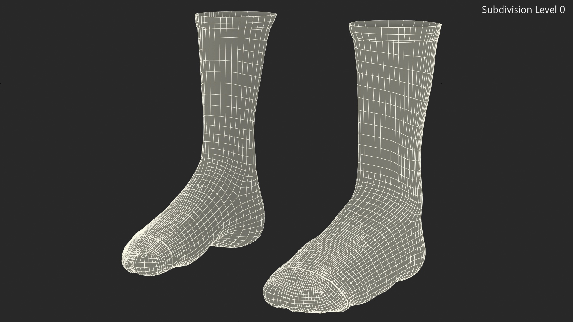 3D Long Socks Nike Grey on The Foot Standing