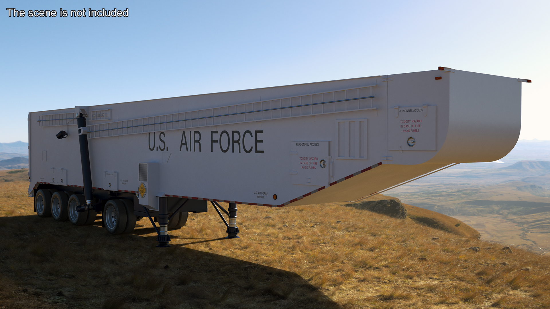 3D model Minuteman Missile Trailer