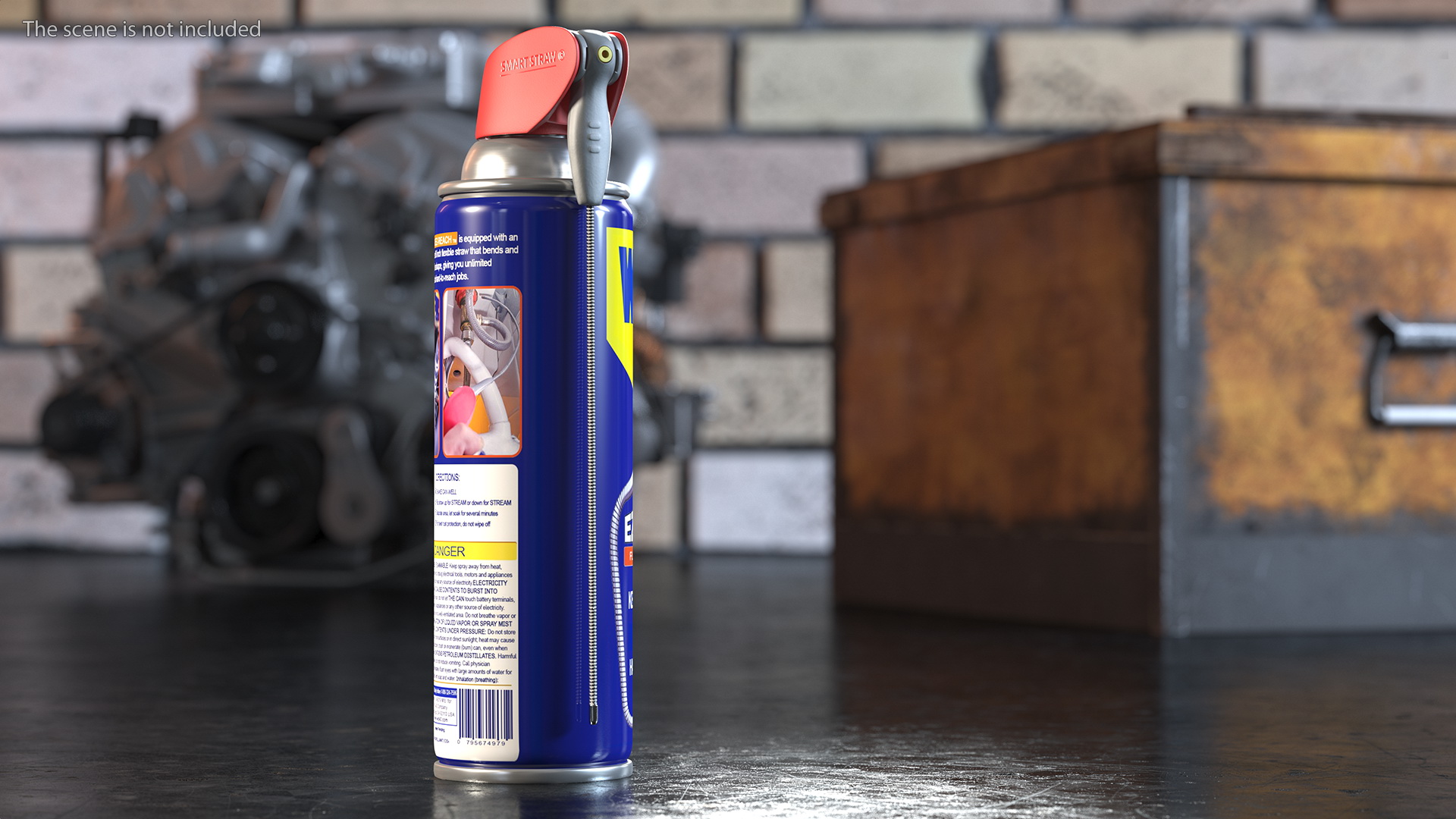 WD 40 EZ REACH Penetrative Lubricant Spray 3D