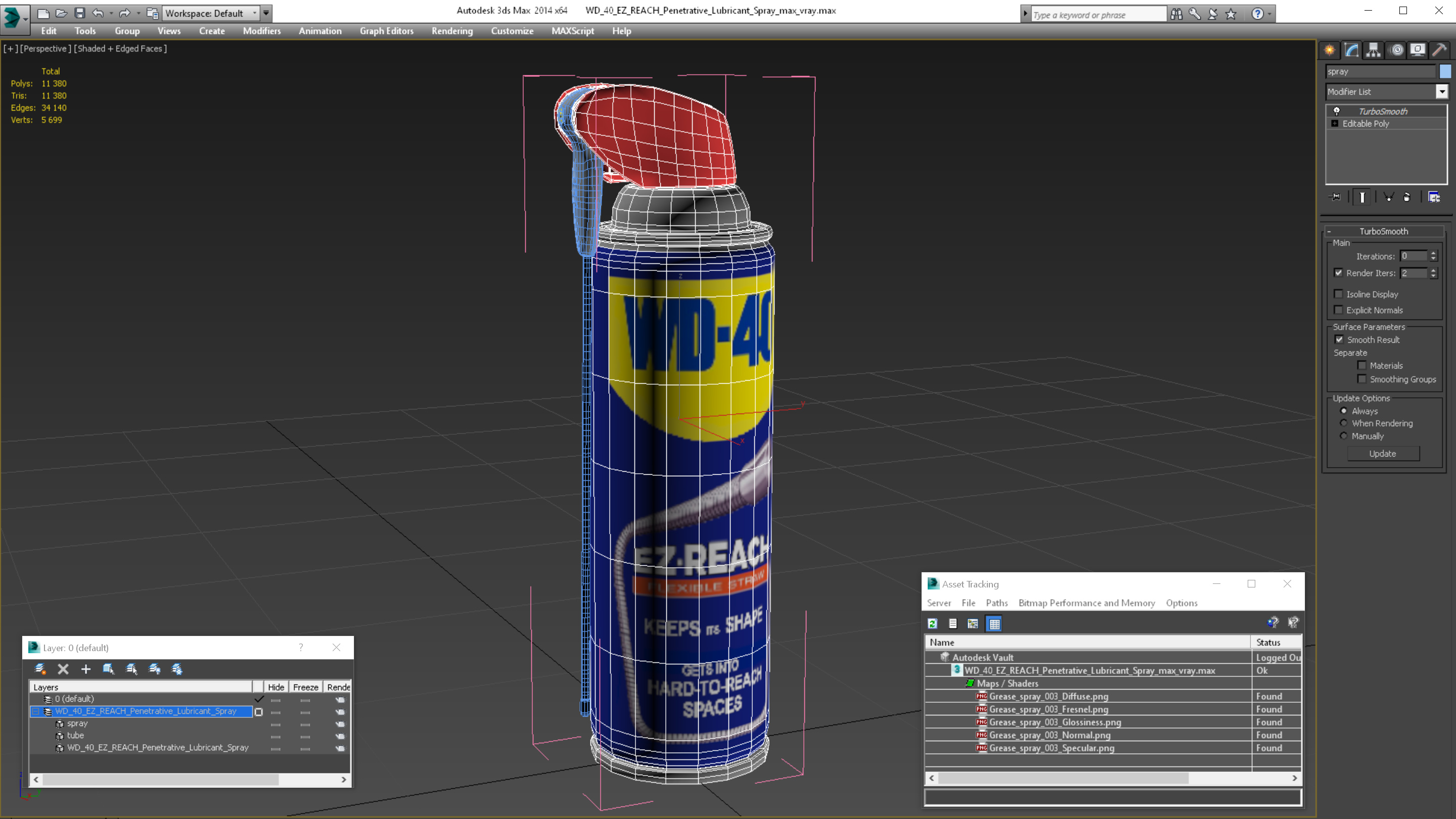 WD 40 EZ REACH Penetrative Lubricant Spray 3D