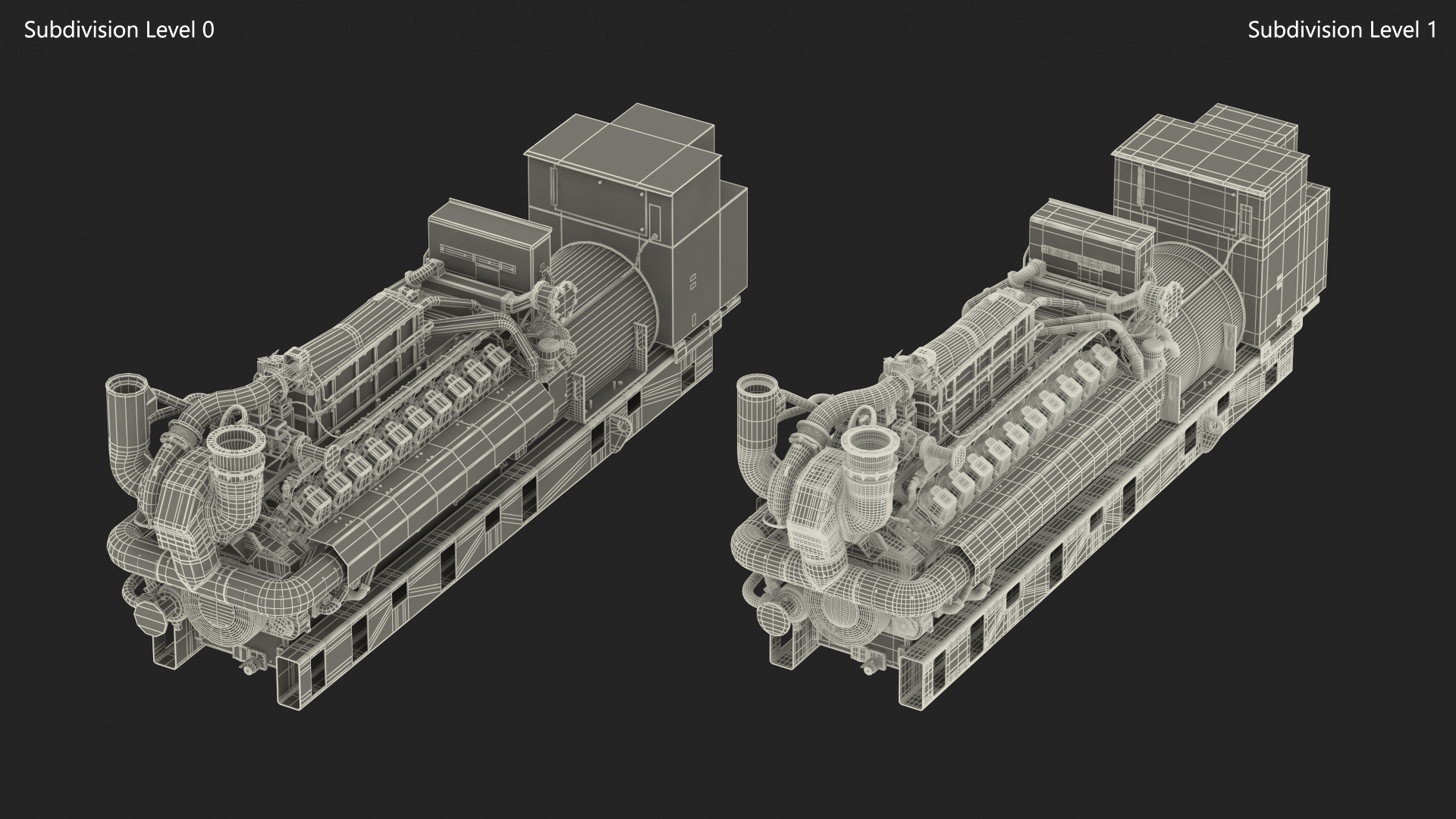 Gas Generator CAT G3520E 3D model