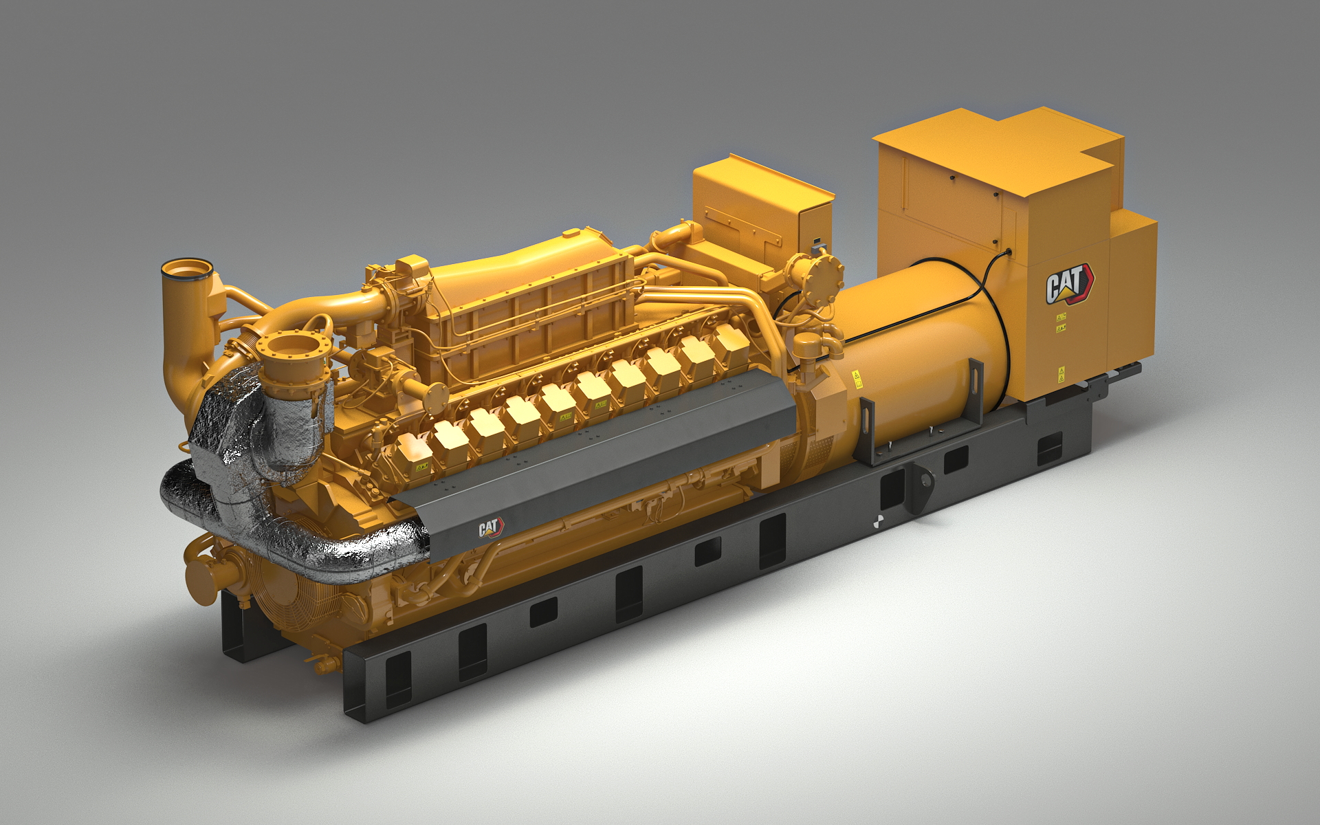 Gas Generator CAT G3520E 3D model