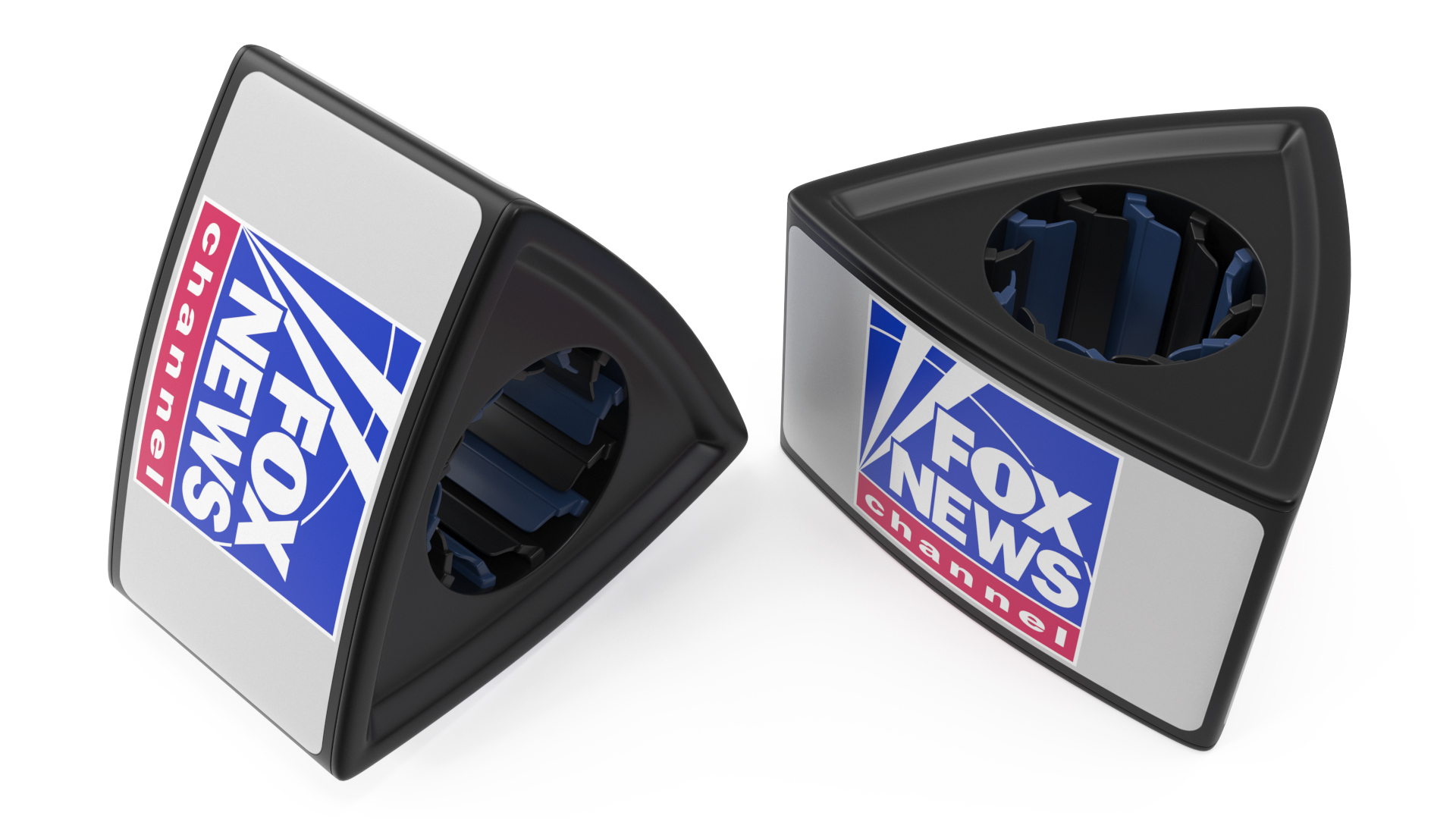 Fox News Wireless Mic Triangular 3D