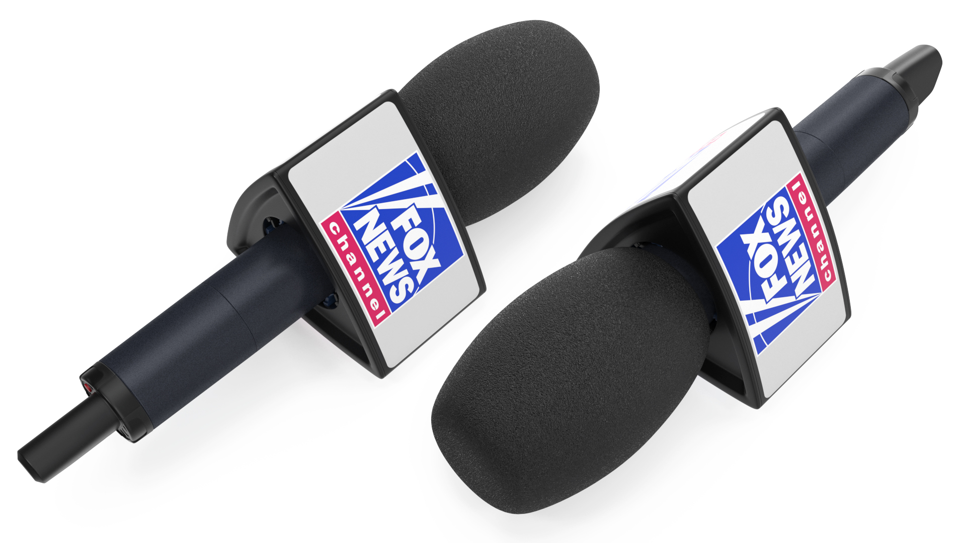 Fox News Wireless Mic Triangular 3D