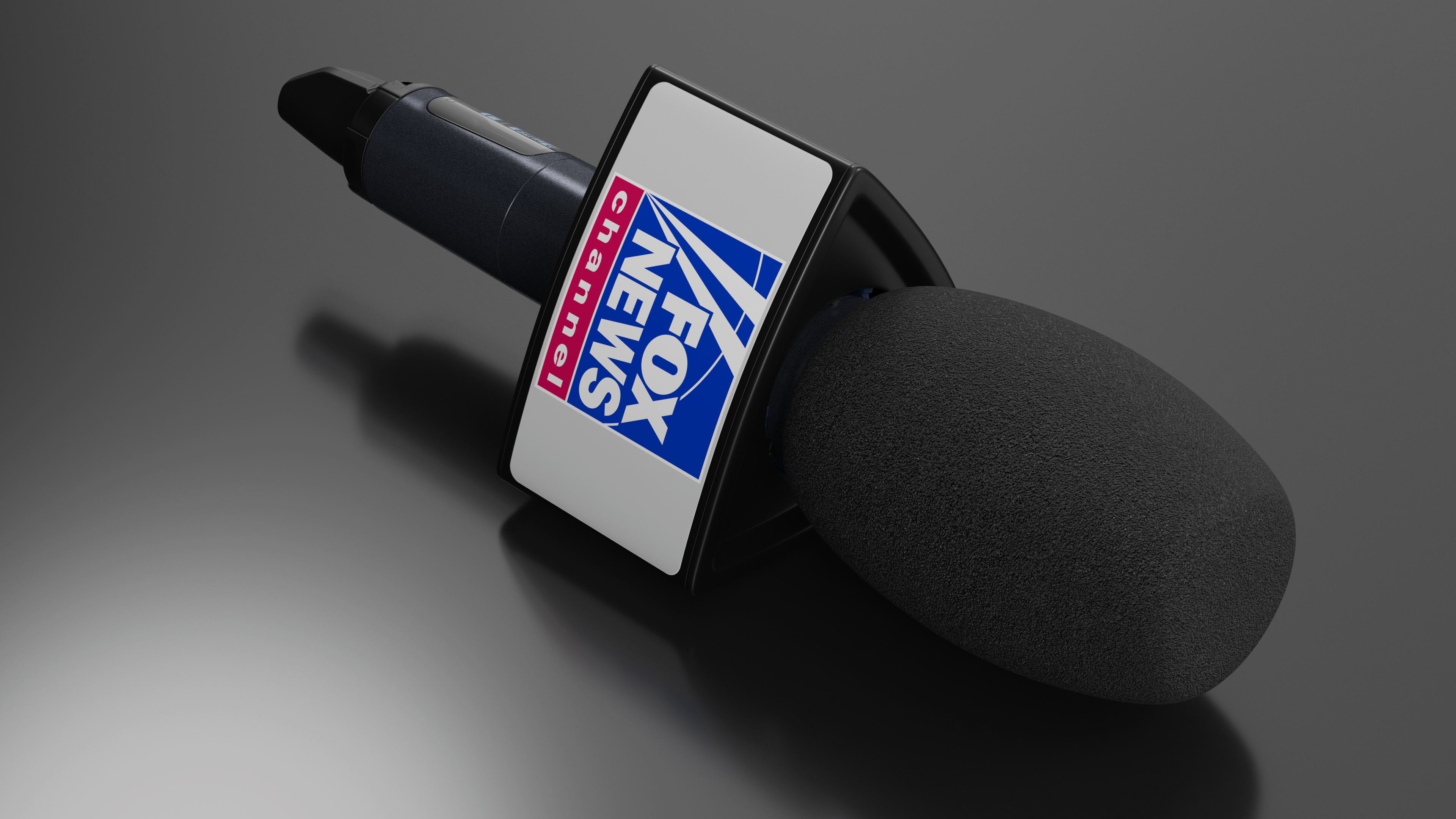 Fox News Wireless Mic Triangular 3D