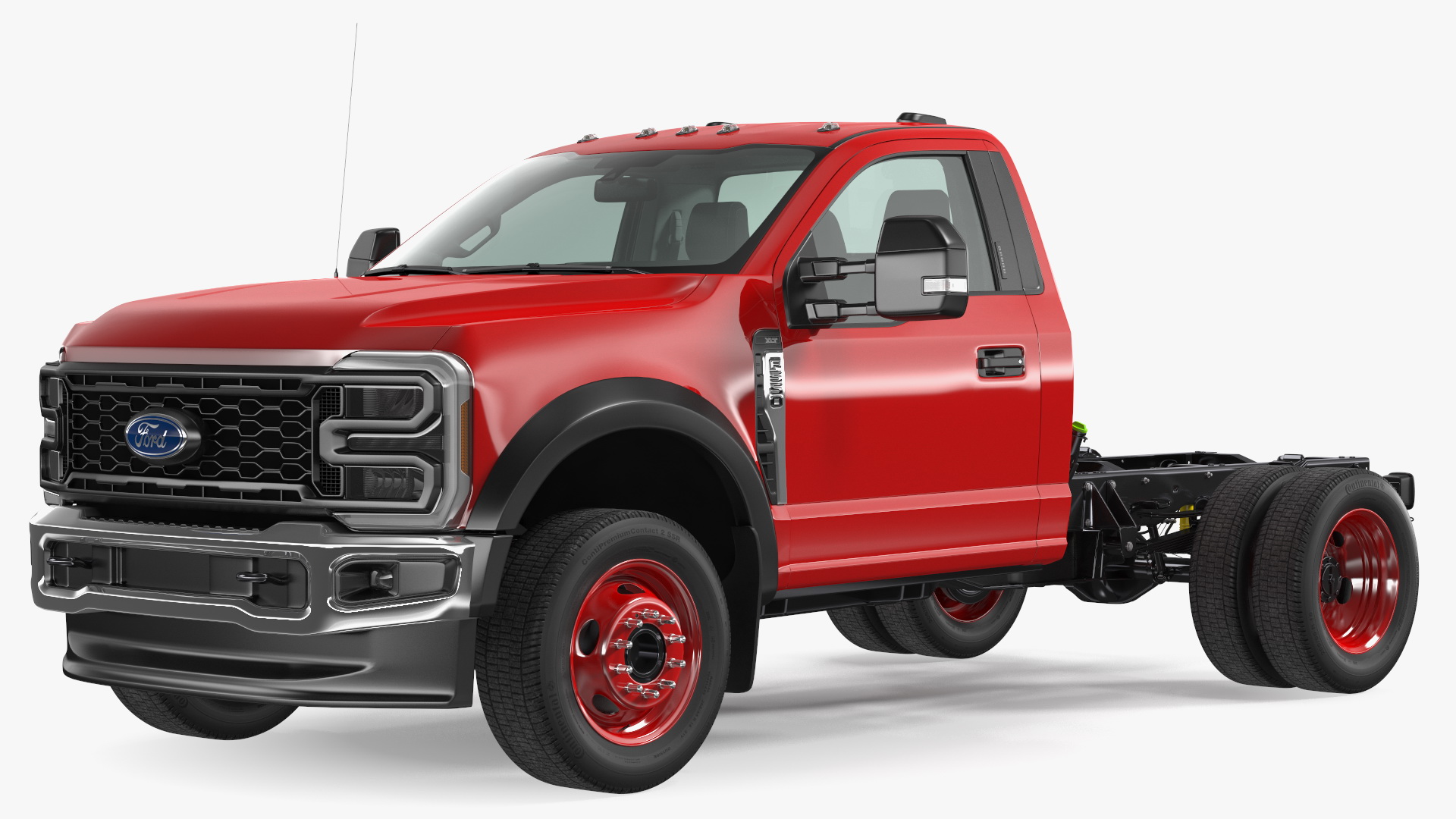 2023 Ford Super Duty F550 Red 3D model