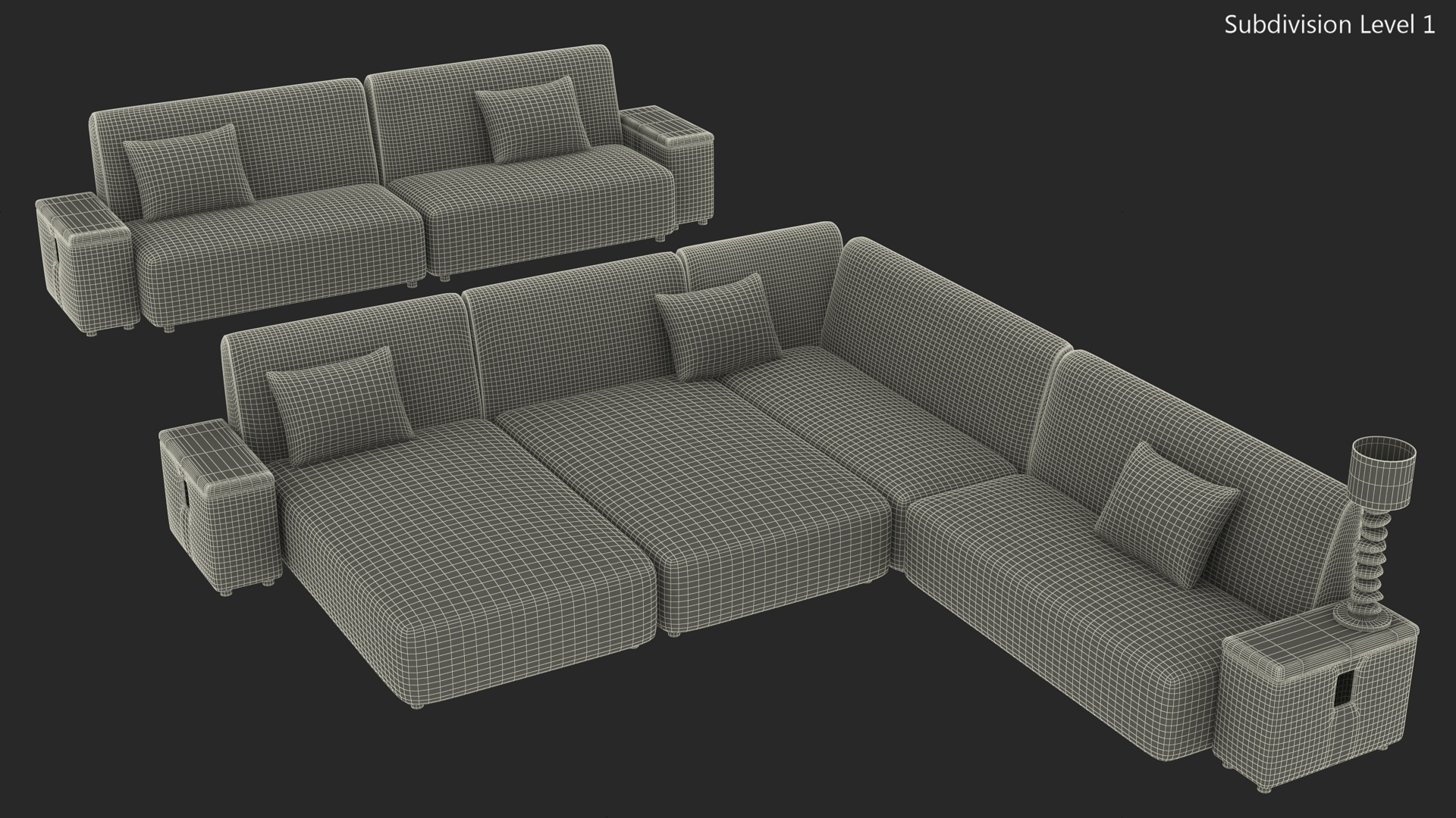 3D Home Theater Interior