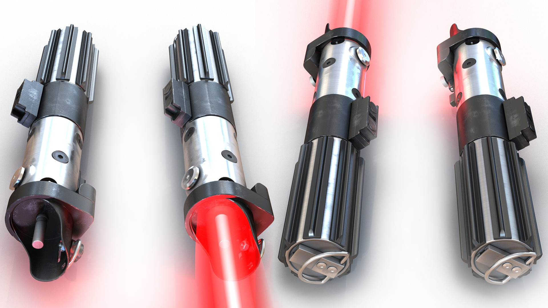 Darth Vader Energy Swords Set 3D model