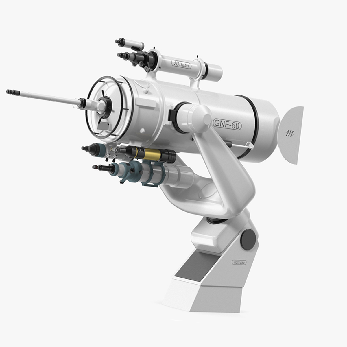 3D model Mitaka GNF60 Observatory Telescope Rigged for Maya