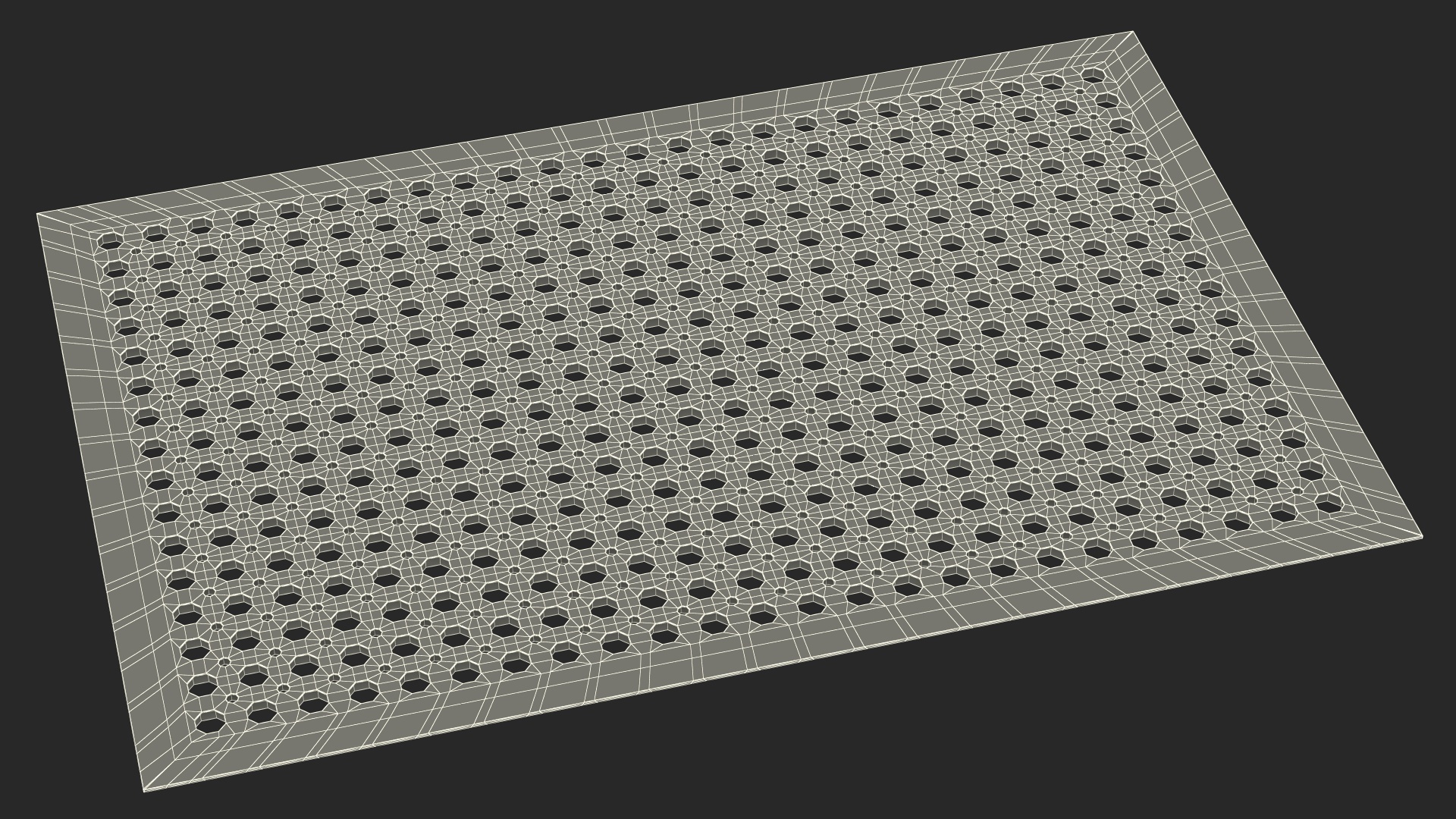 Rubber Door Mat Red 3D model