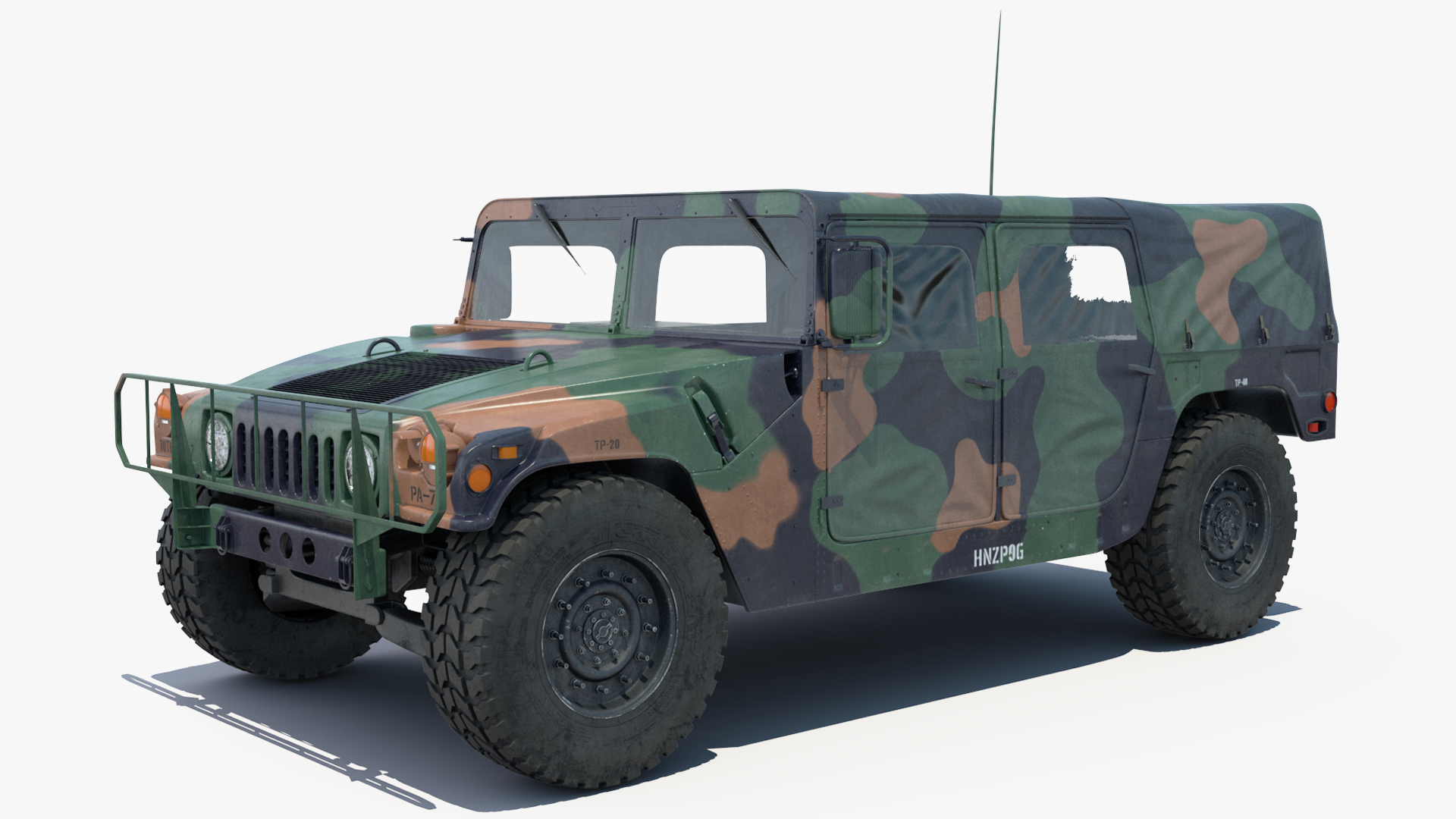 3D Loading Humvee in CH47 Chinook Helicopter Rigged model