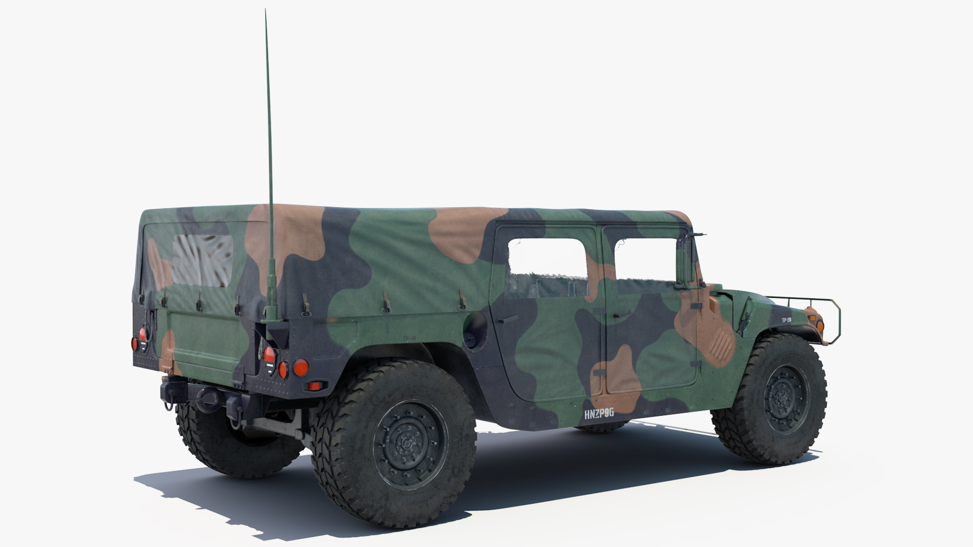 3D Loading Humvee in CH47 Chinook Helicopter Rigged model