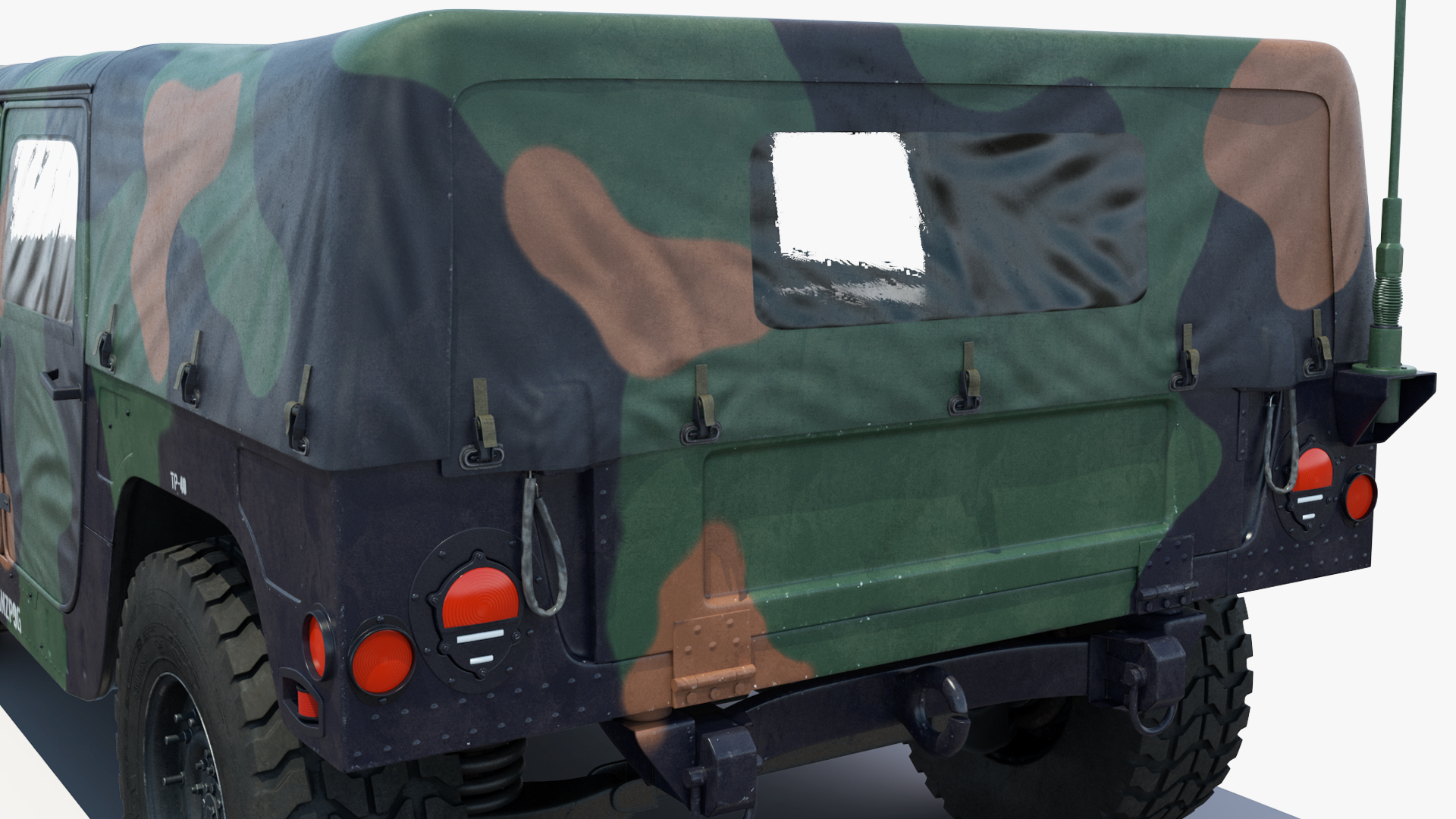 3D Loading Humvee in CH47 Chinook Helicopter Rigged model