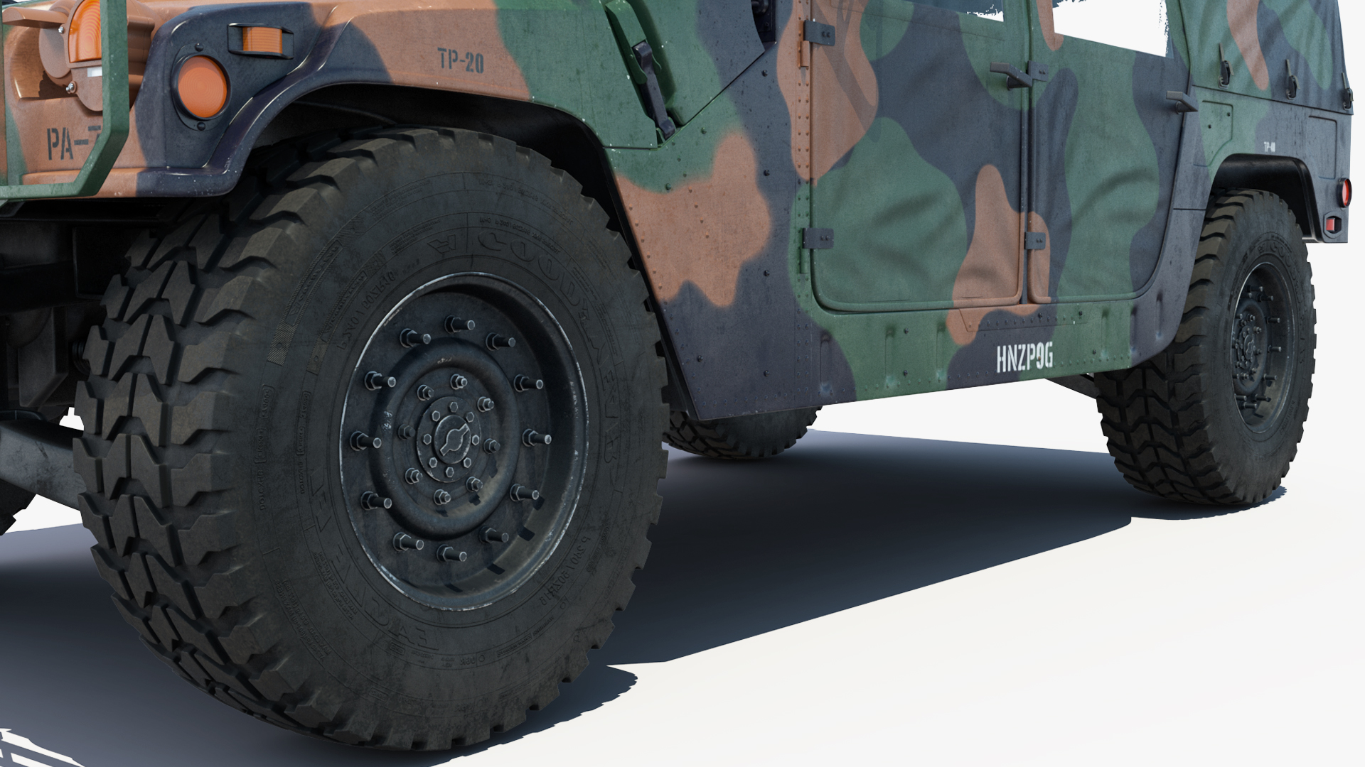 3D Loading Humvee in CH47 Chinook Helicopter Rigged model