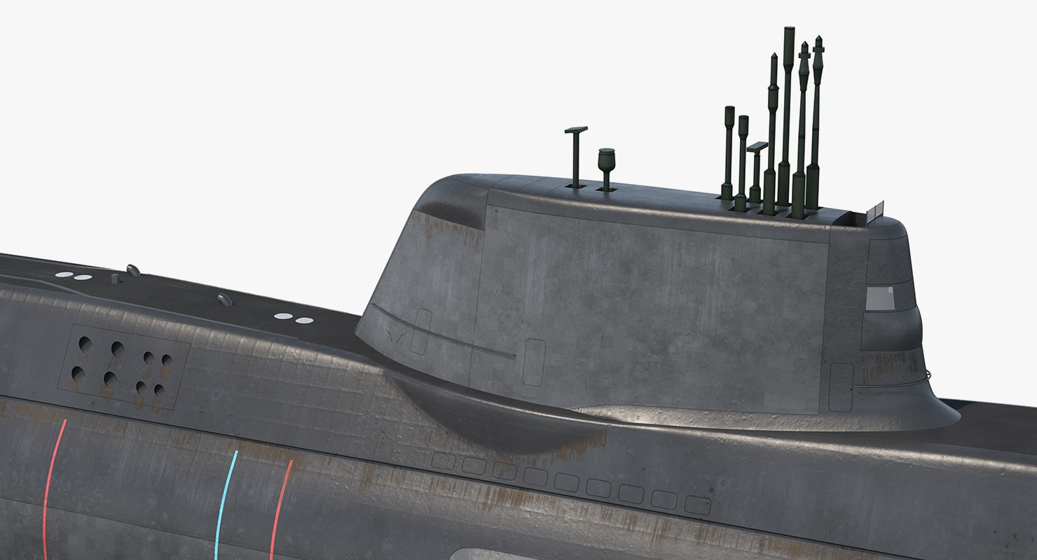 3D model HMS Artful SSNs Submarine