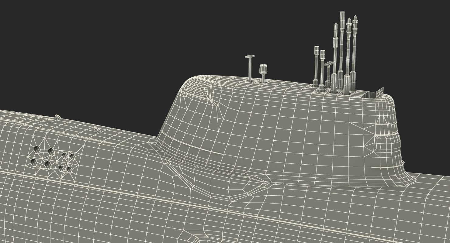 3D model HMS Artful SSNs Submarine