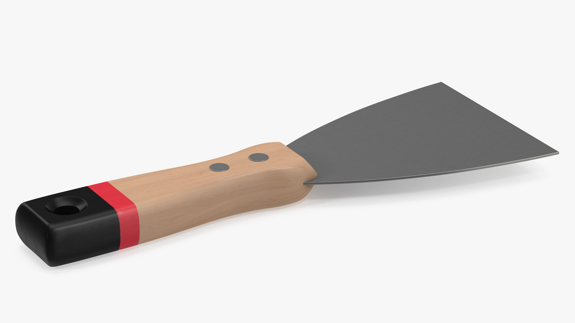 3D Scraper 3 Inch Wood Handle