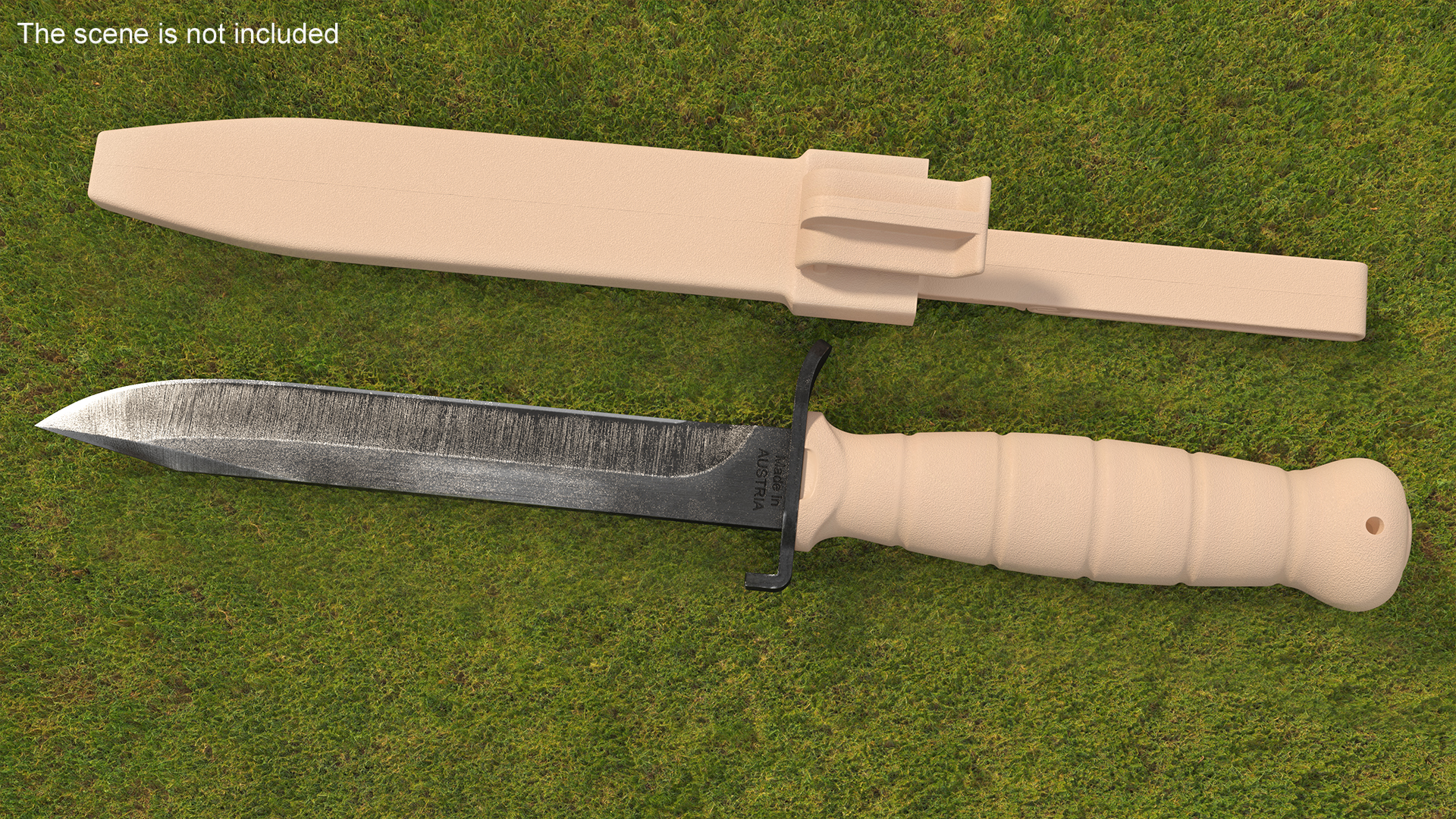 3D model Glock Combat Knife Desert Sand