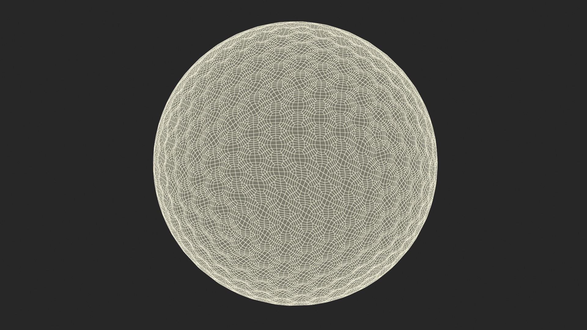 3D Golf Ball Resting on a Tee