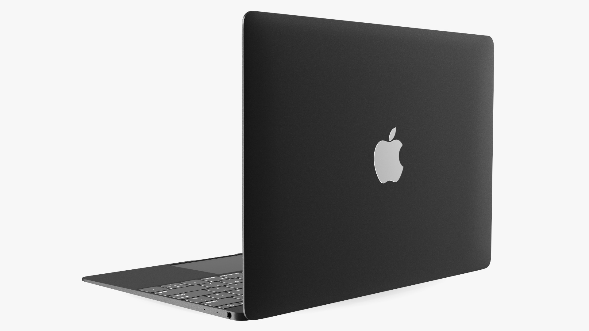 3D Apple MacBook Laptop Black