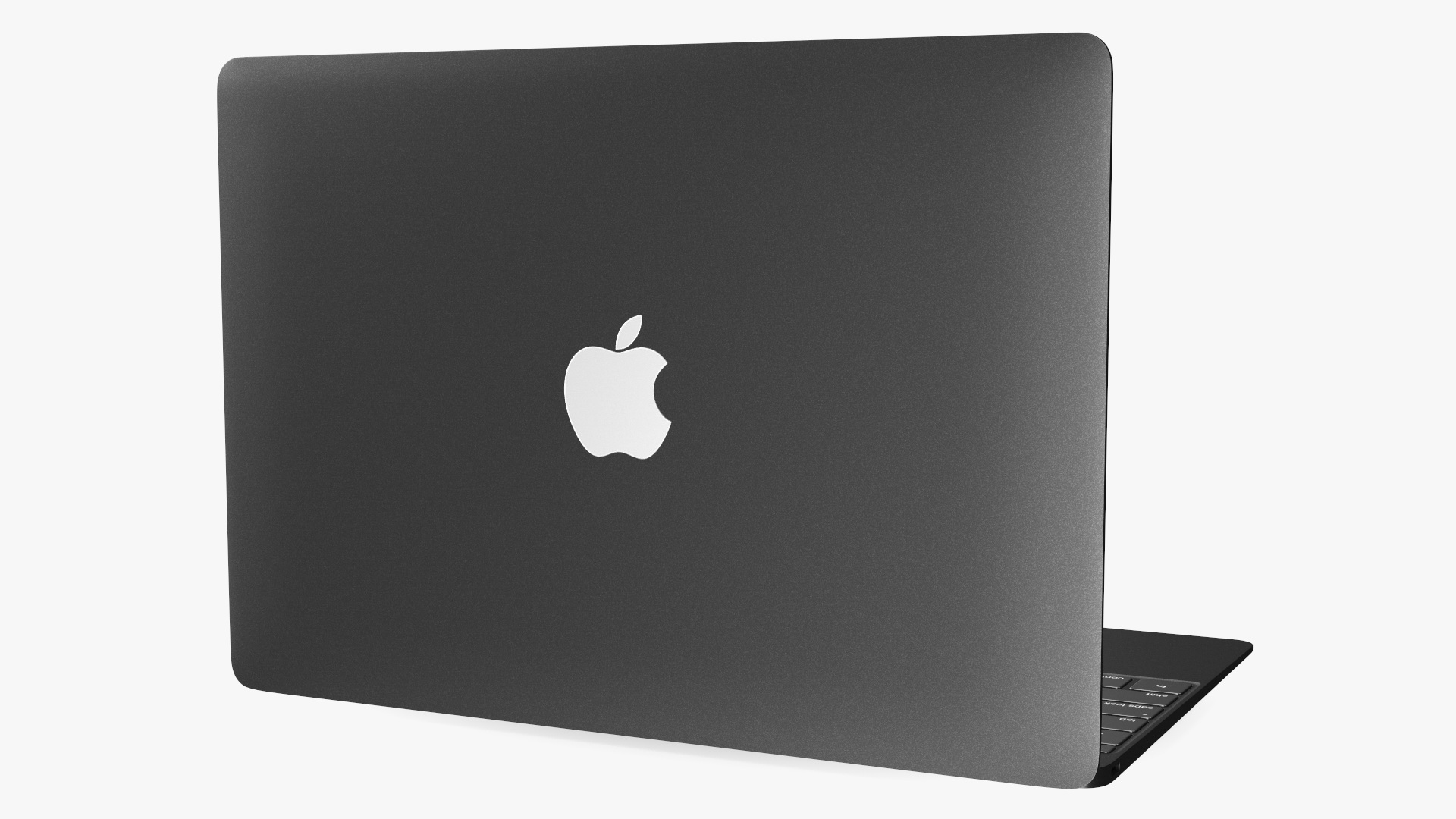 3D Apple MacBook Laptop Black