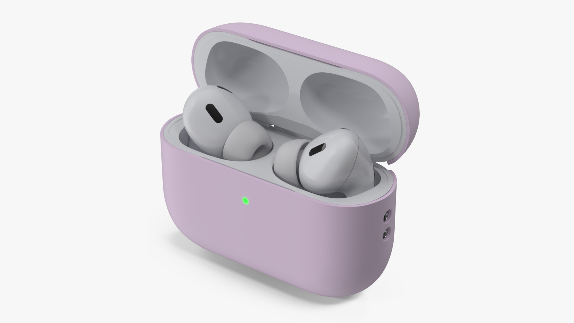 Apple AirPods Pro 2 USB-C with Silicone Case Pink 3D model