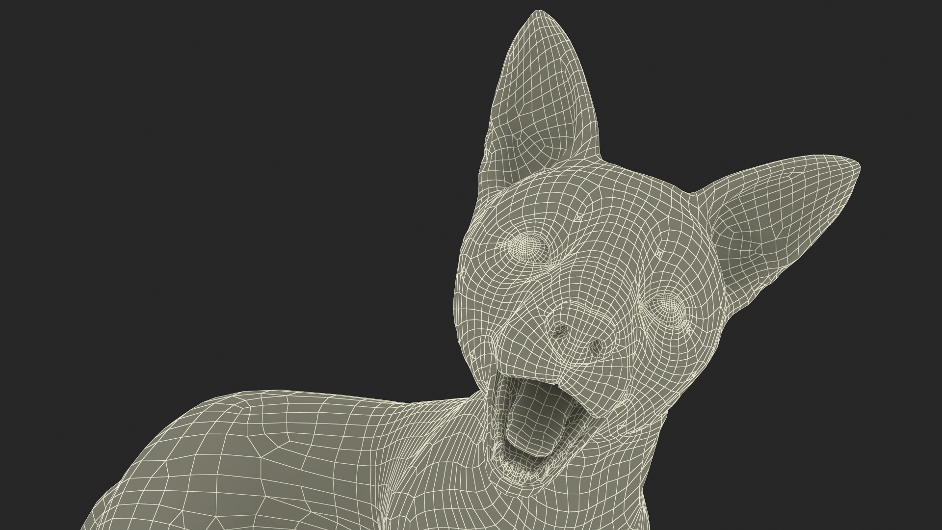 Fox Fur Rigged 3D model