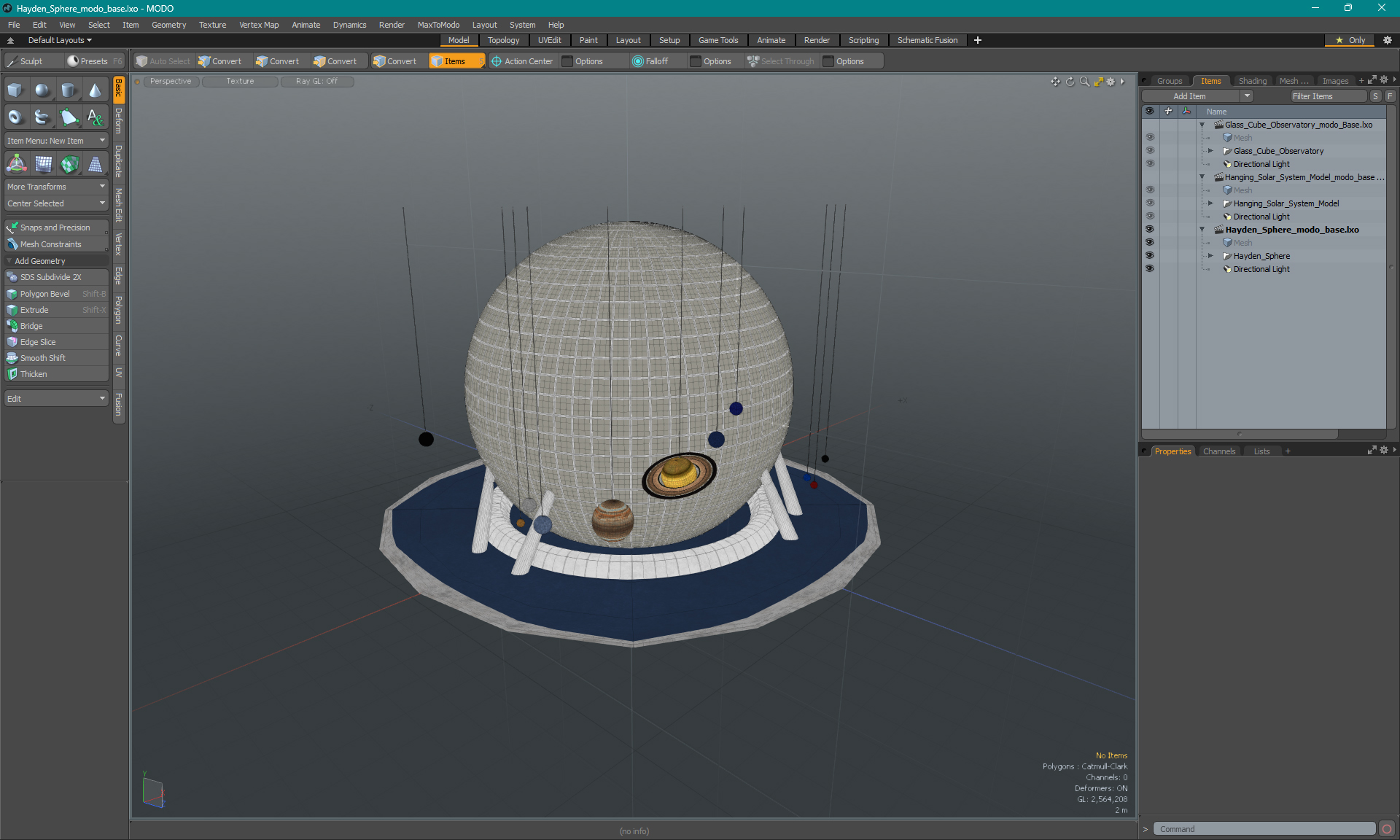 3D Hayden Sphere model