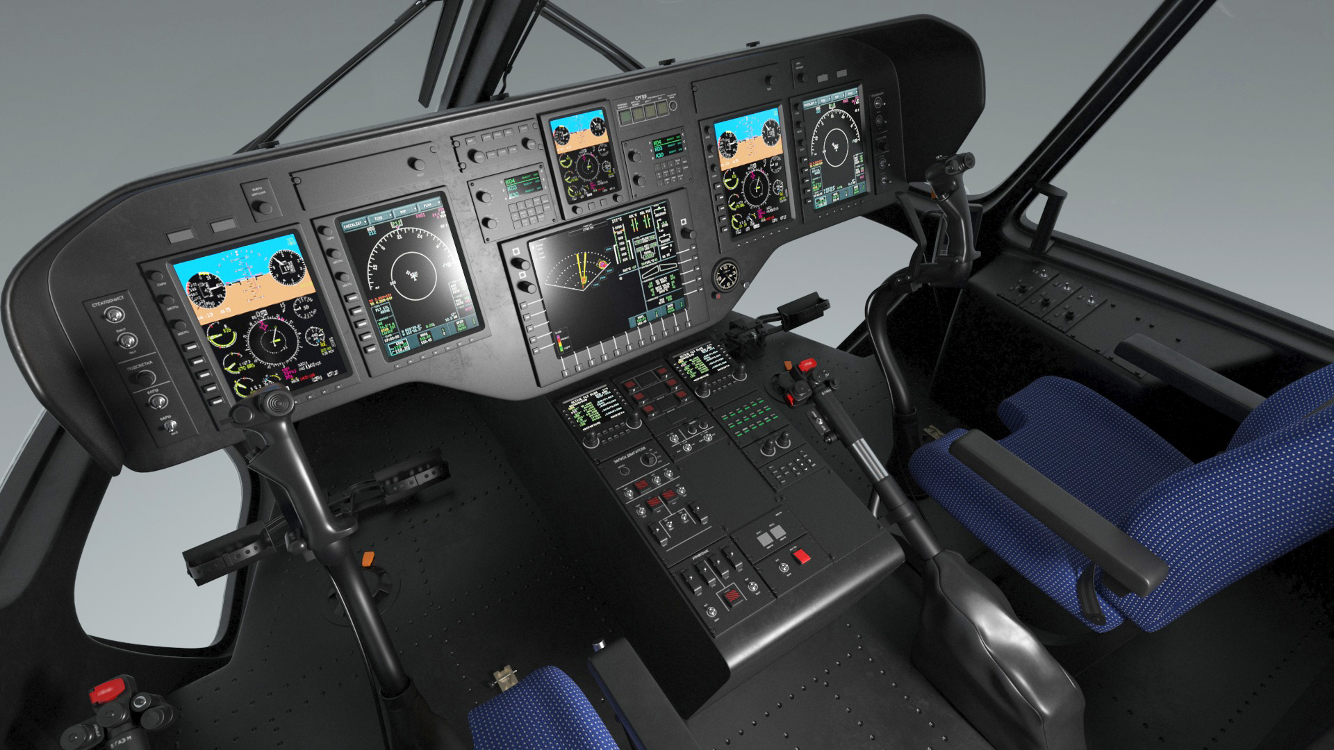 Russian Helicopter Gazprom MI-171 A3 Rigged for Maya 3D