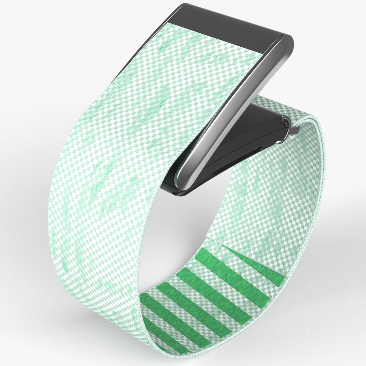 Fitness Band Green Rigged for Maya 3D model