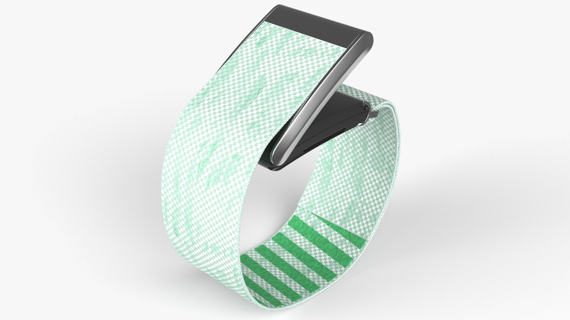 Fitness Band Green Rigged for Maya 3D model