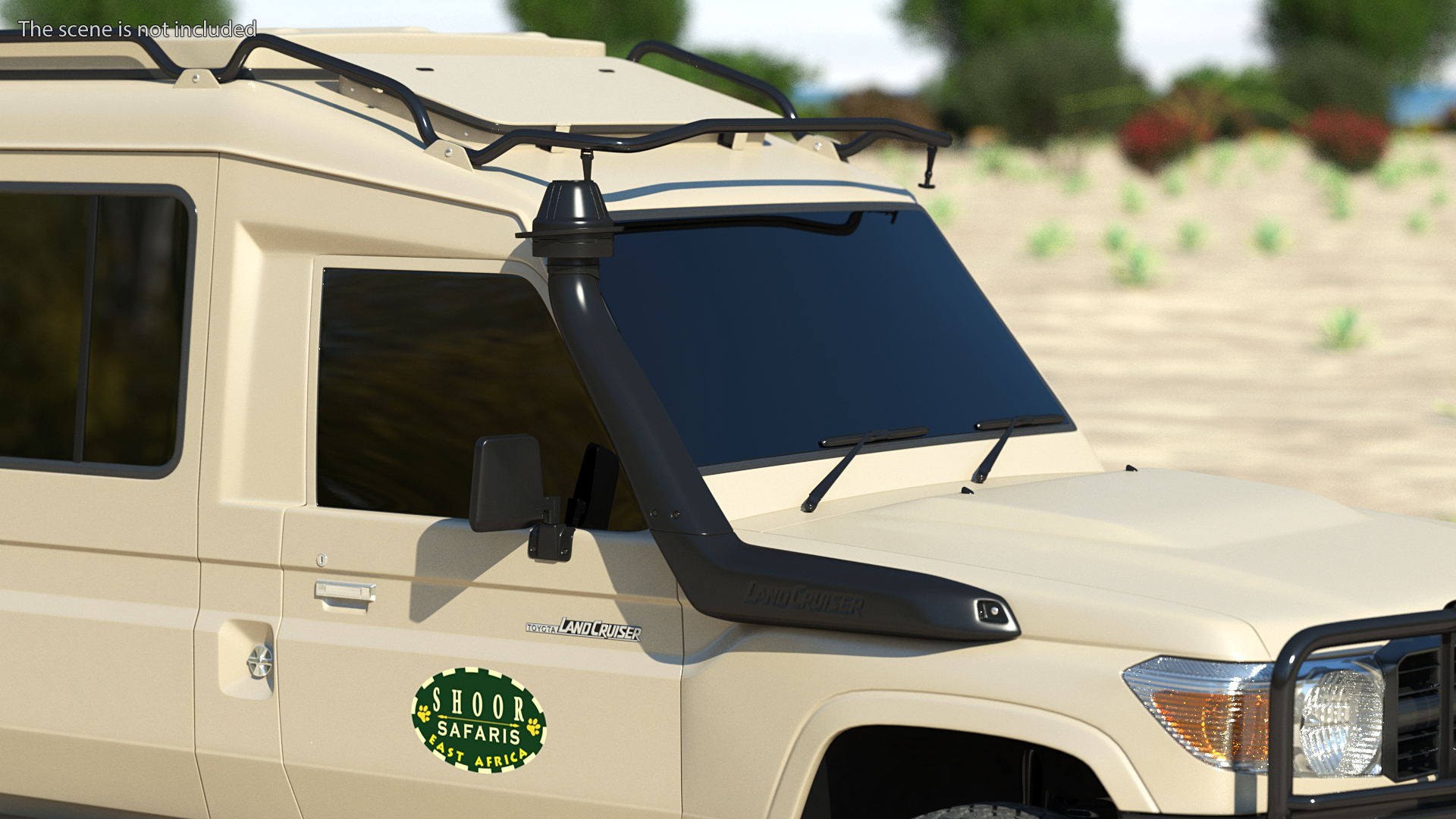 3D Toyota Land Cruiser Safari Beige Exterior Only