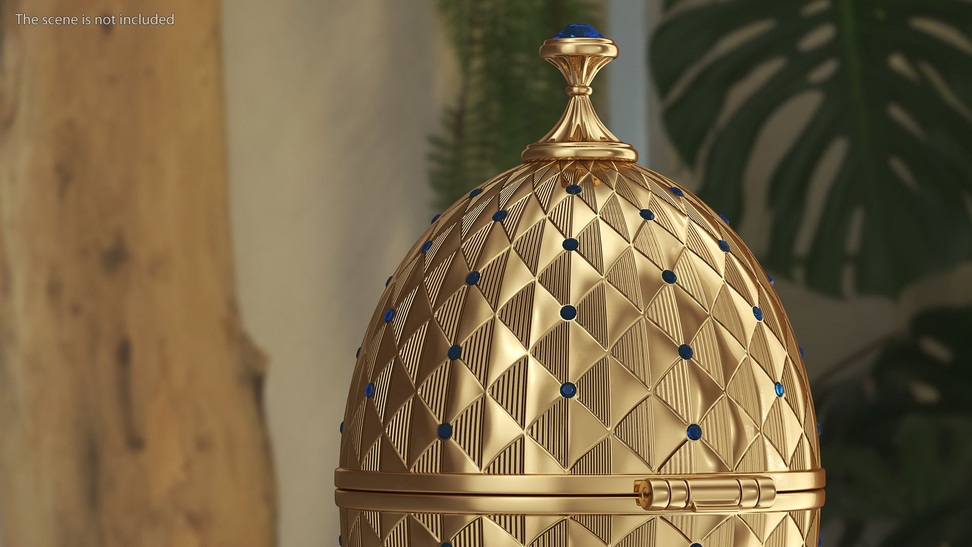 3D Antique Gold Faberge Egg Closed