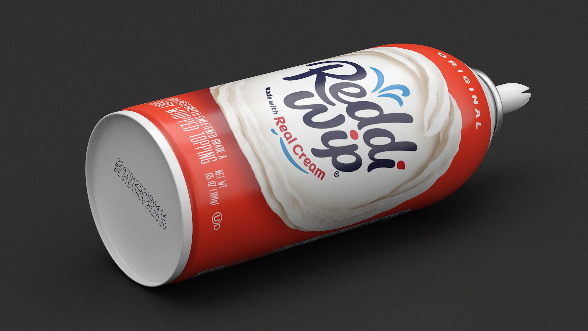 Original Dairy Whipped Topping Can 3D model