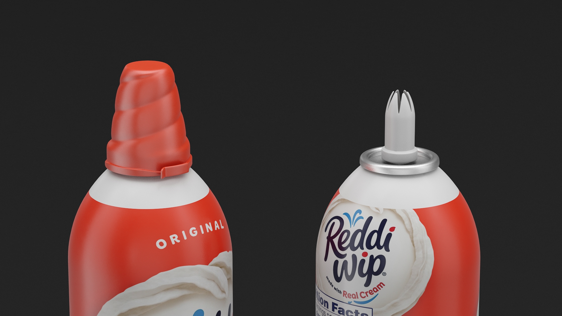 Original Dairy Whipped Topping Can 3D model