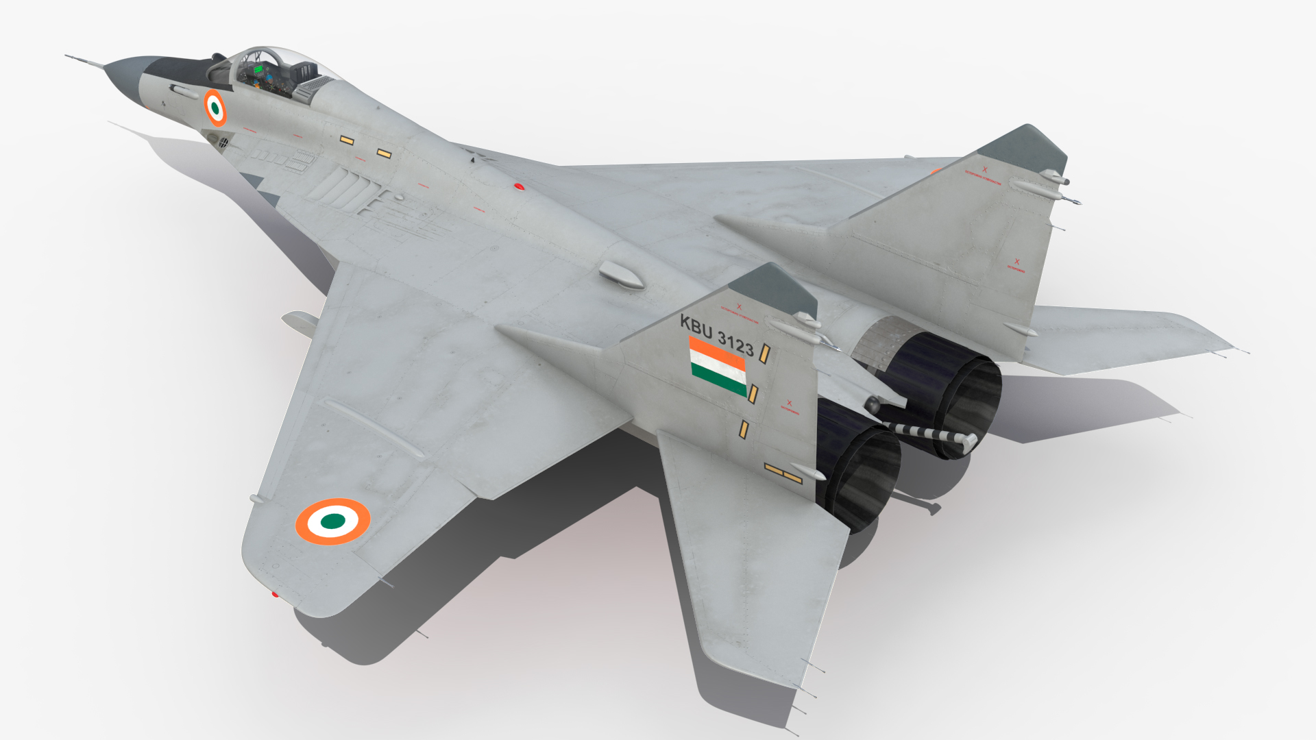 3D MiG 29K Multirole Fighter Aircraft Indian Navy