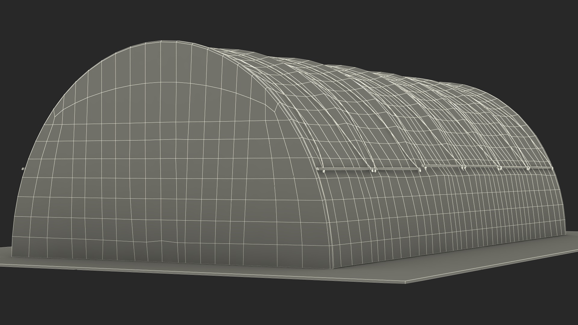 Greenhouse Tent with Gardener 3D model