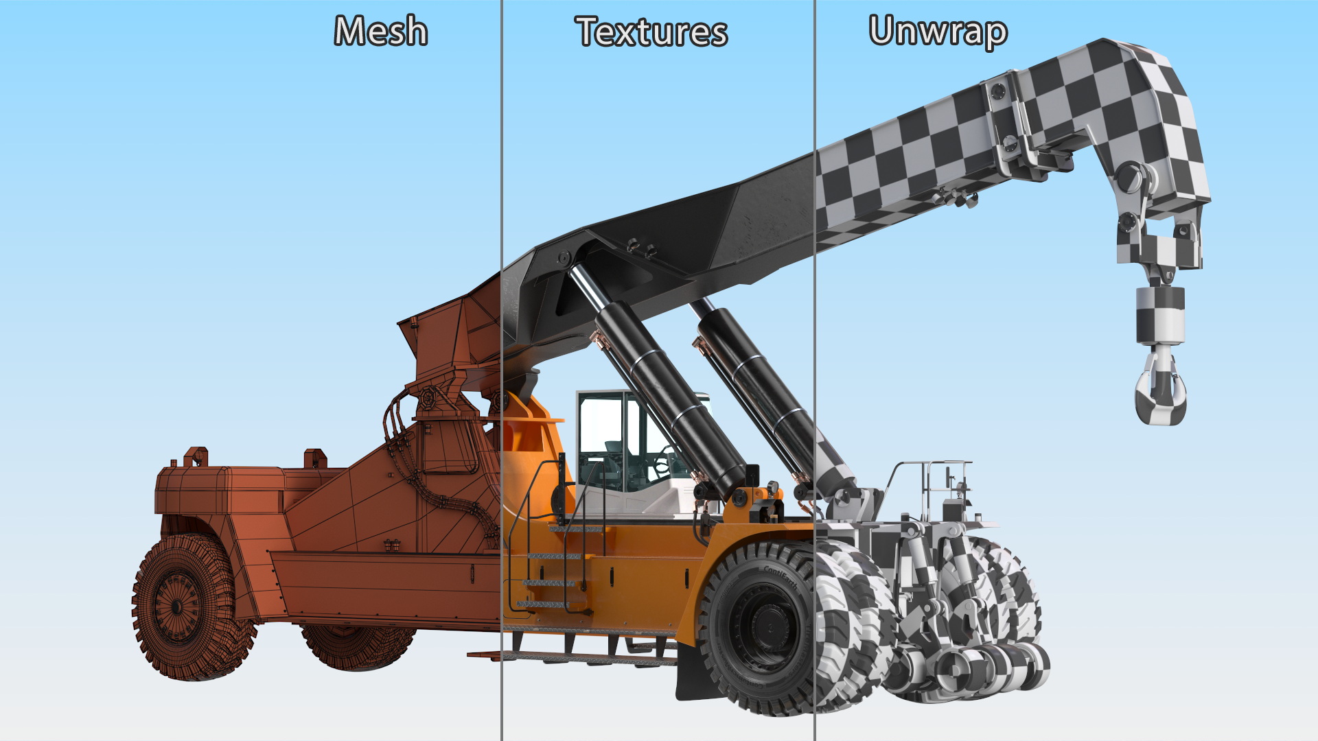 Reachstacker Container Loader 3D model