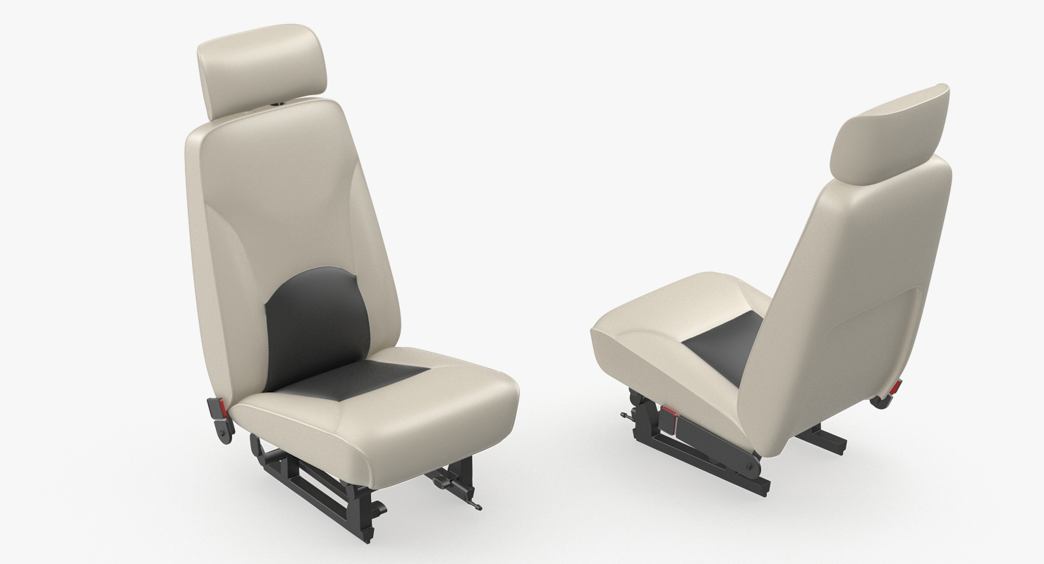 3D model Light Airplane Pilot Seat