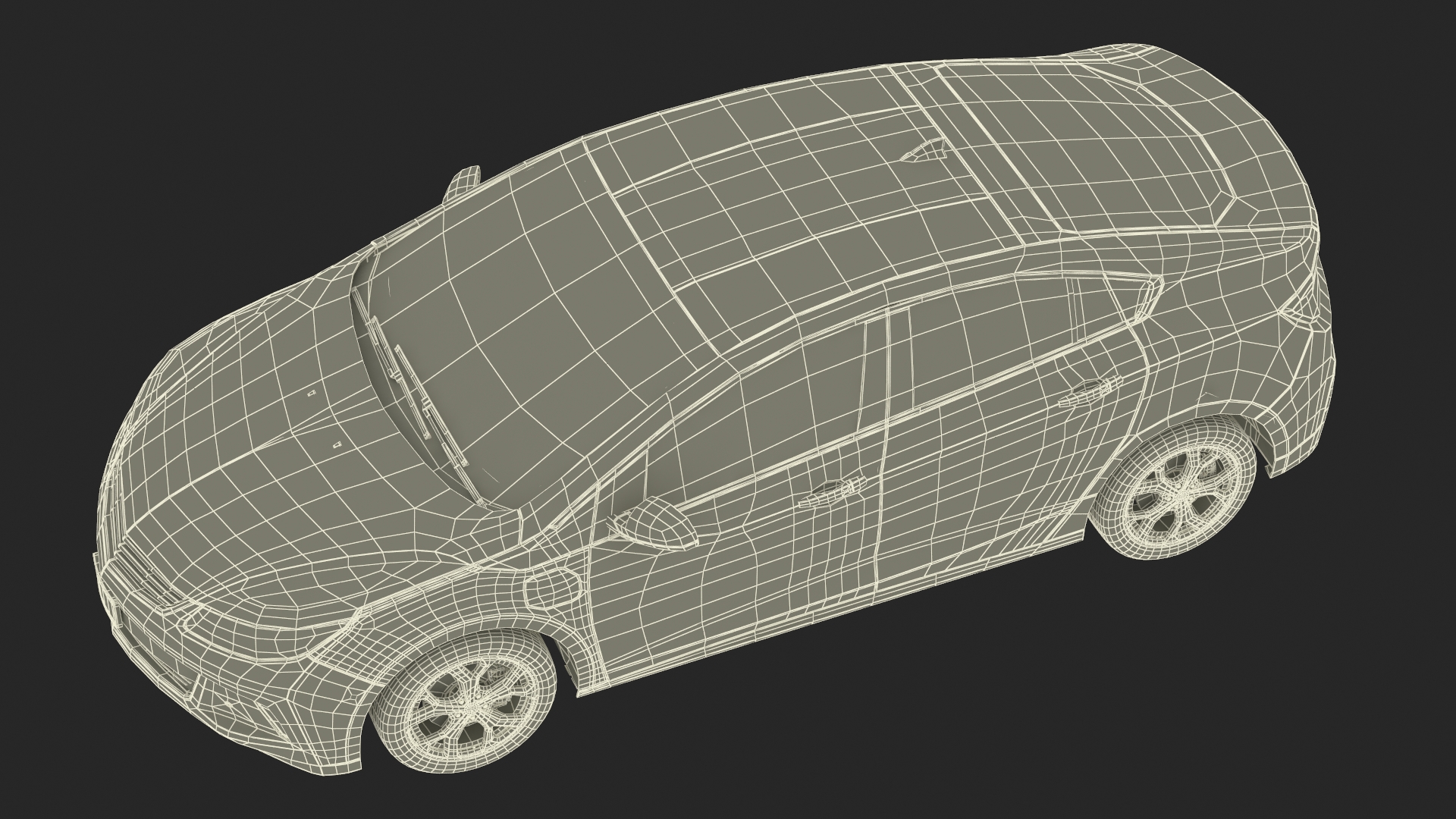 Hybrid Sedan 3D