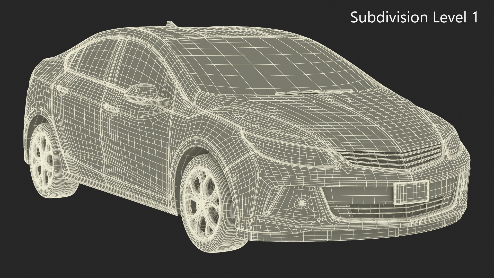 Hybrid Sedan 3D