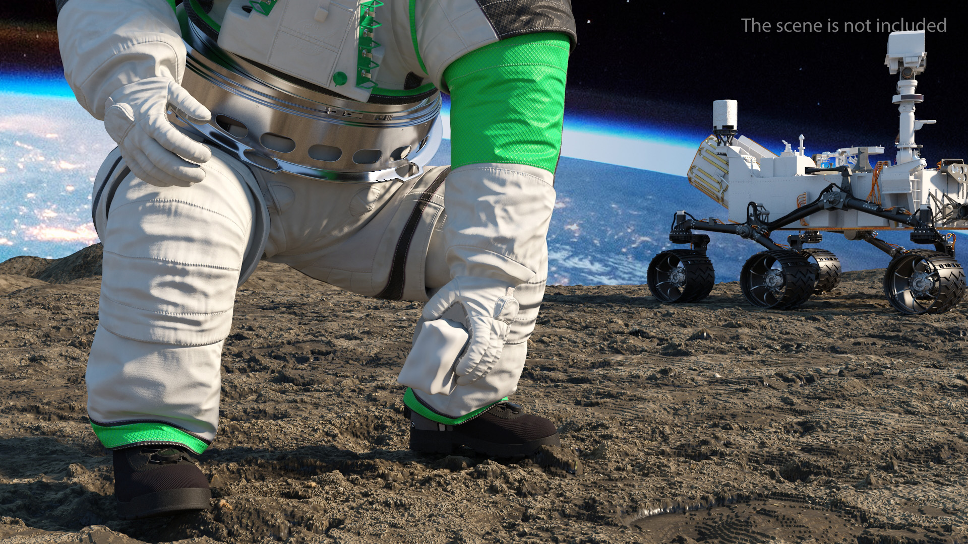 3D model Astronaut Wearing xEMU Working Pose