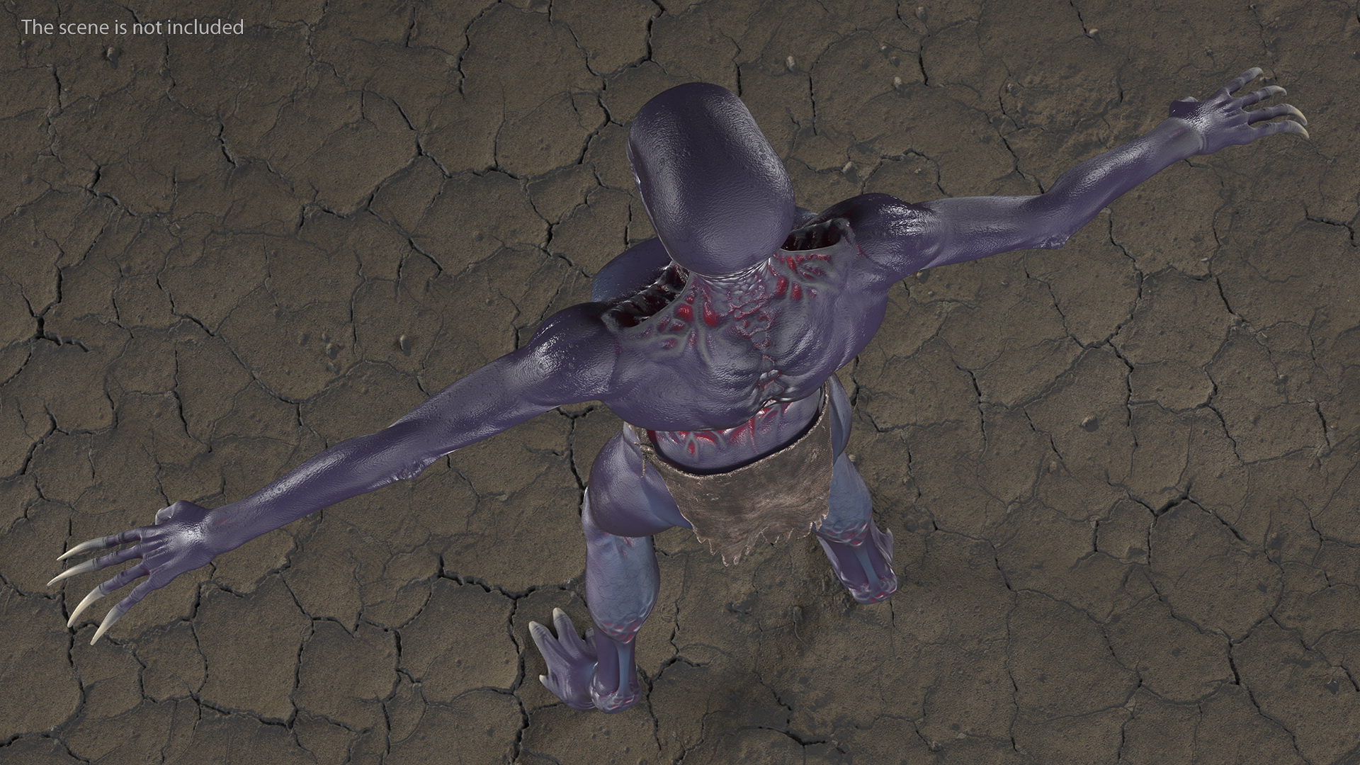 Scary Creature Neutral Pose 3D